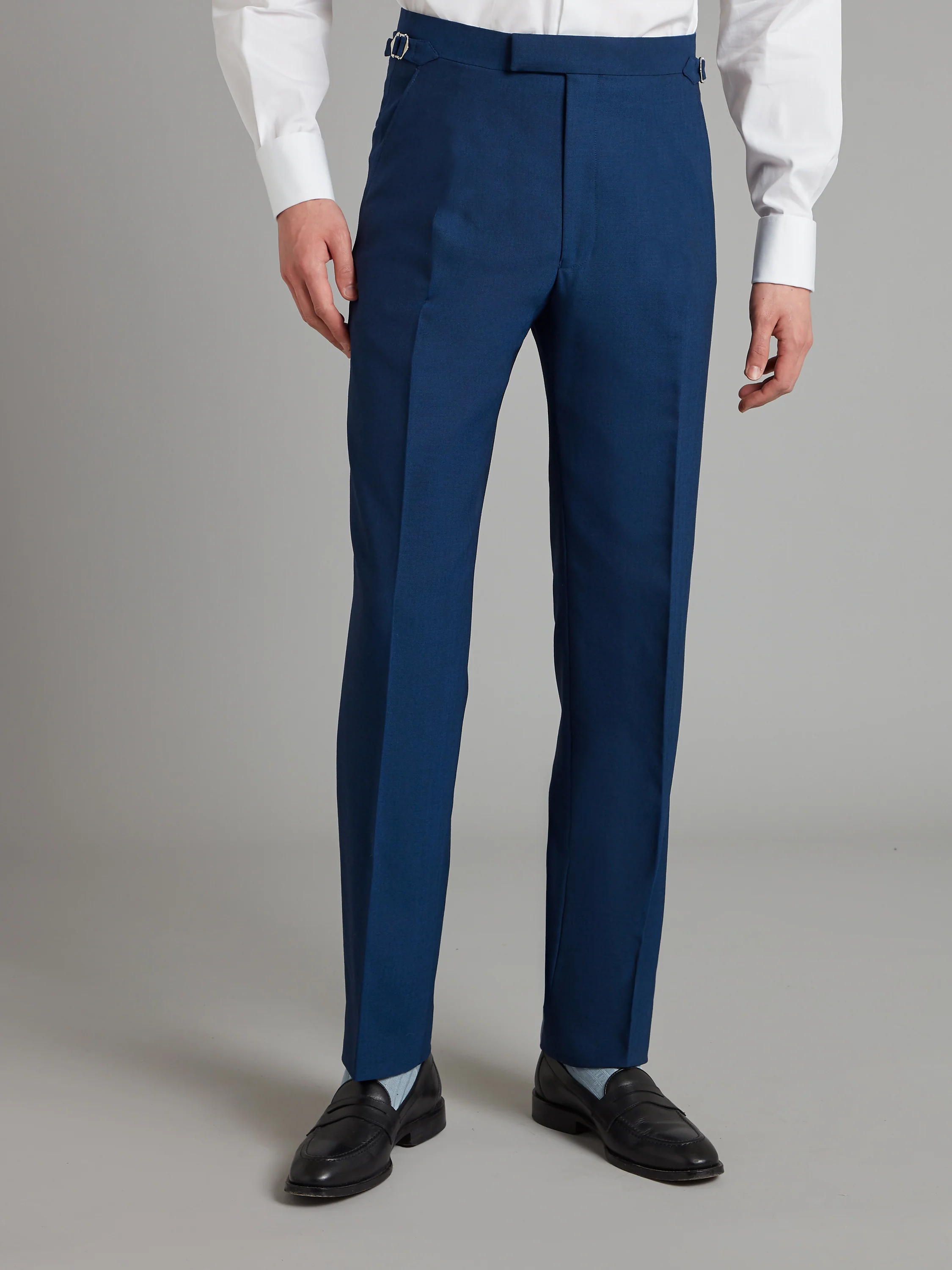 Mayfair Tailored Fit Suit - Blue Fresco Wool - Image 6