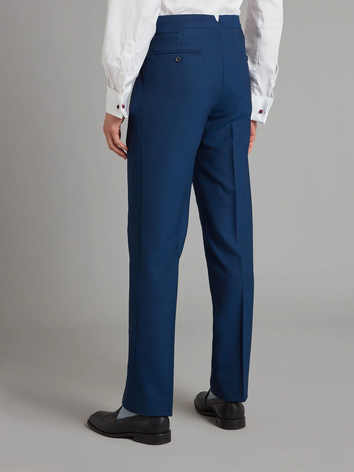 Mayfair Tailored Fit Suit - Blue Fresco Wool - Image 8