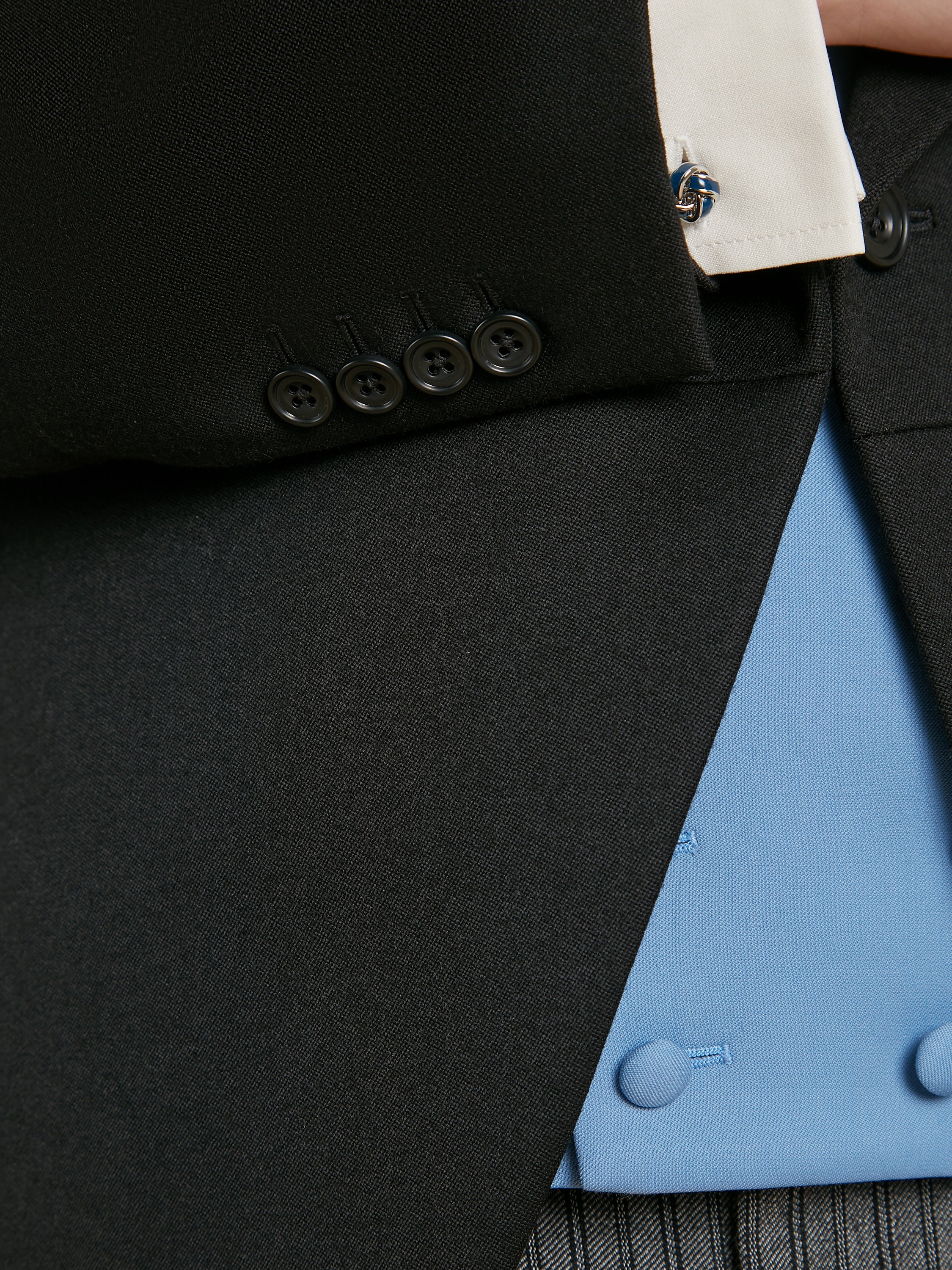 Morning Coat - Black Barathea - Image 4