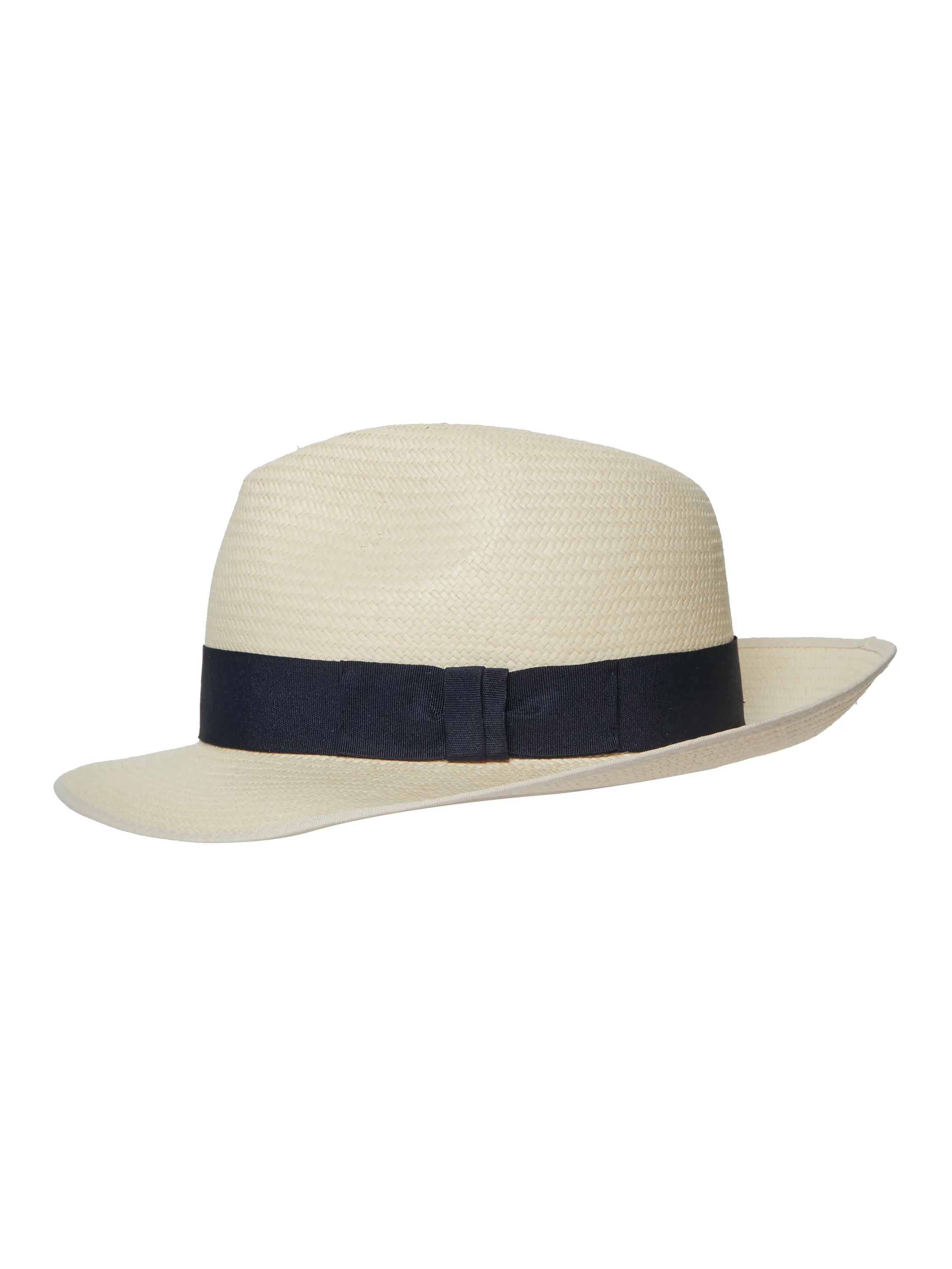 Panama Hat Semi Down Brim - Navy Band - Image 3