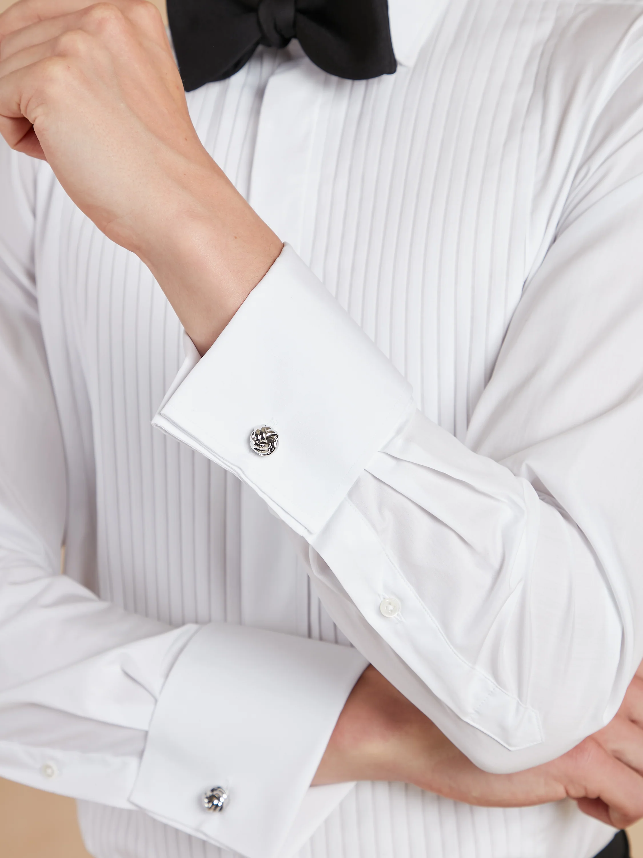 Pleated Dress Shirt - Classic Collar - Image 3