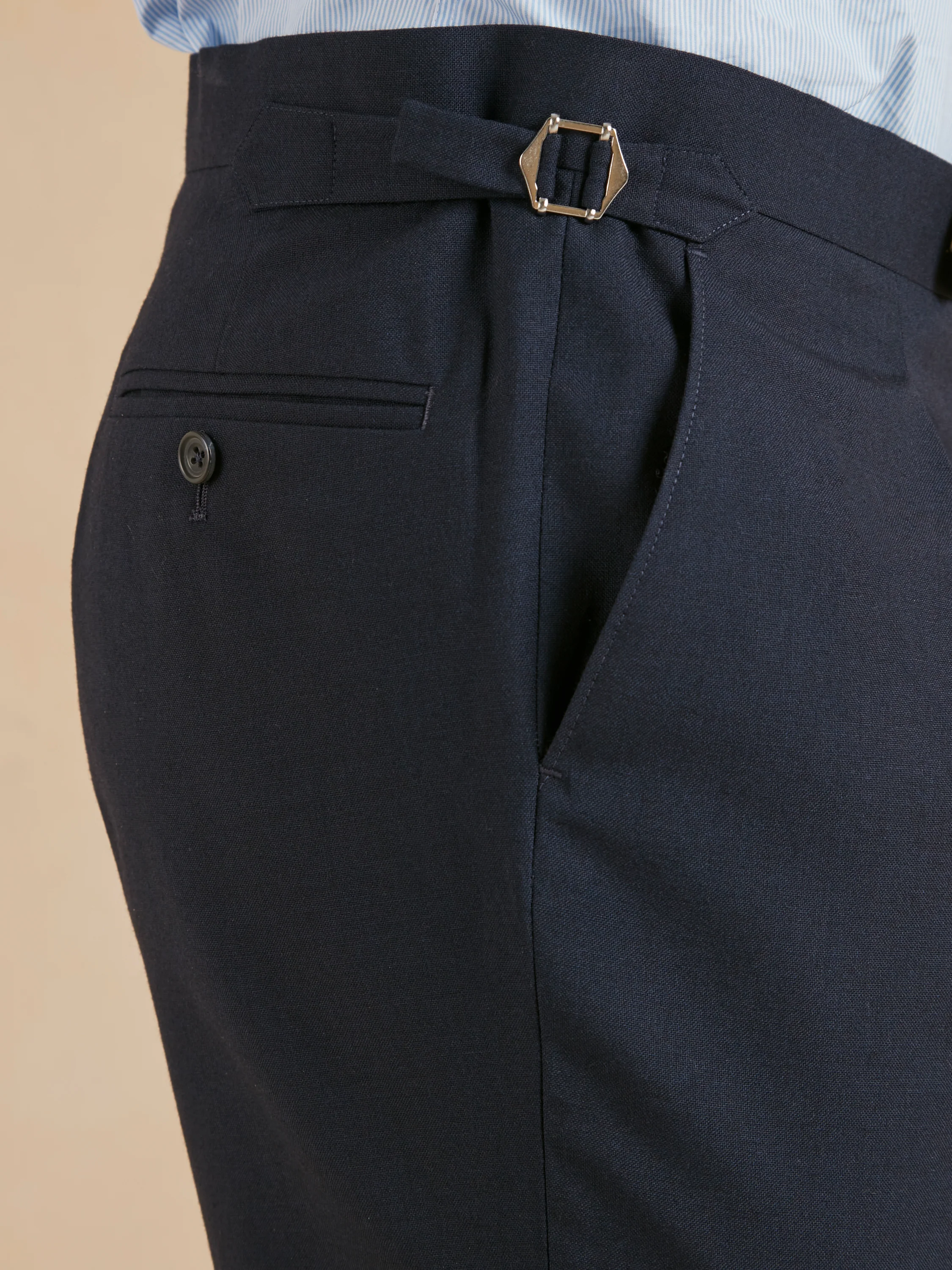 Eaton Classic Fit Suit - Navy Plain Weave Wool - Image 8