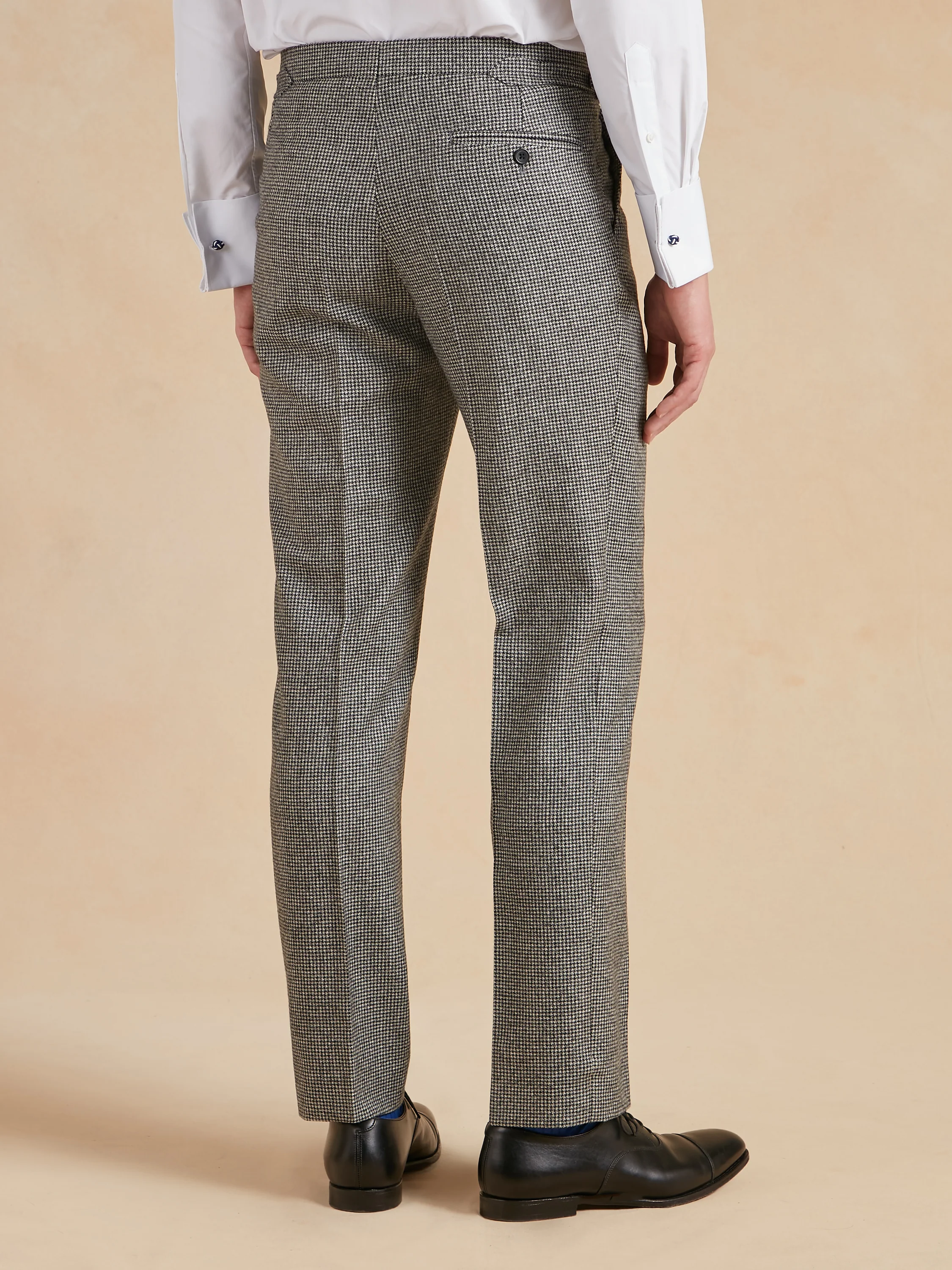 Pleated Trousers - Houndstooth Flannel - Image 3