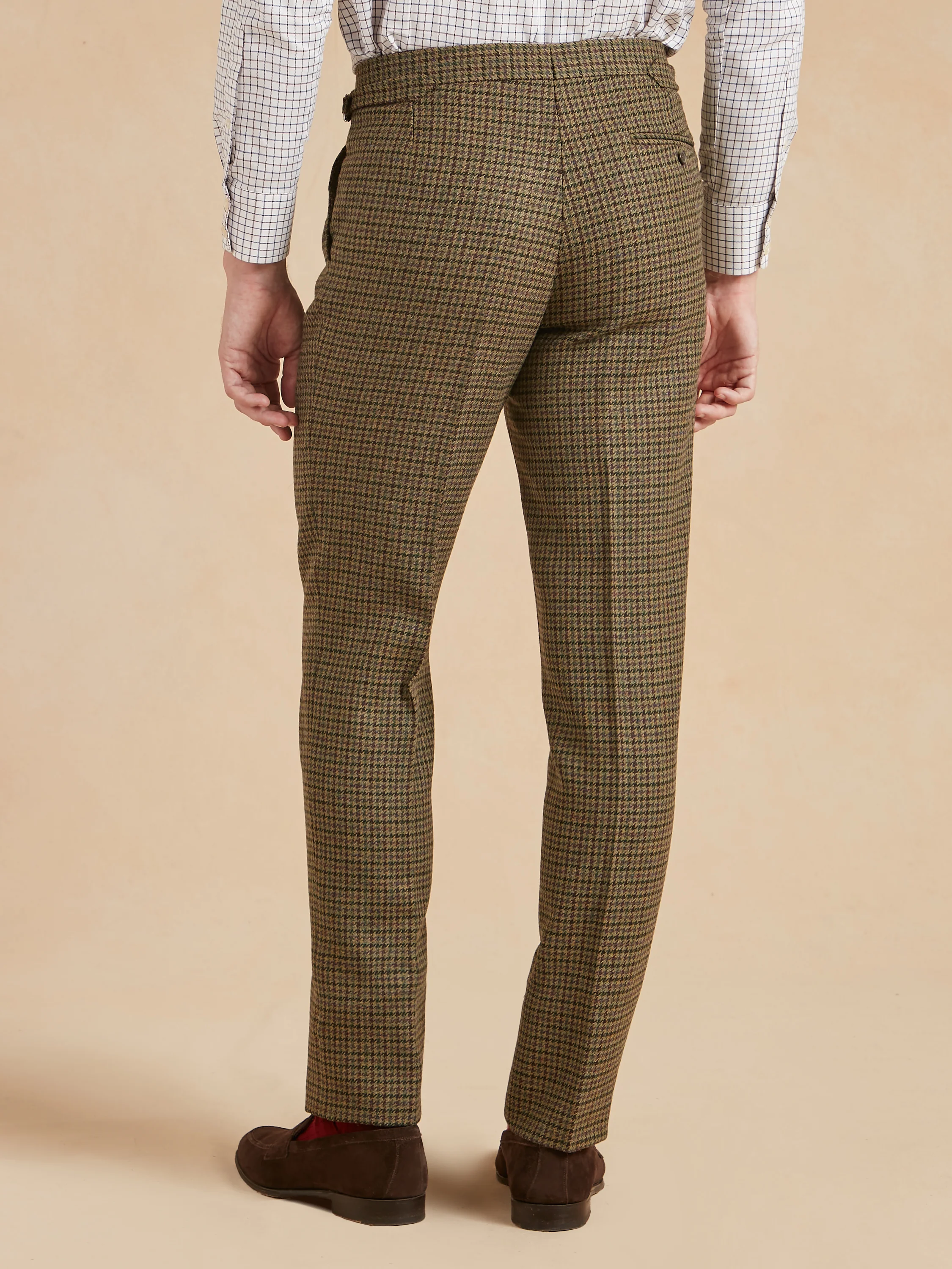 Pleated Trousers - Highland Club Check Tweed - Image 3