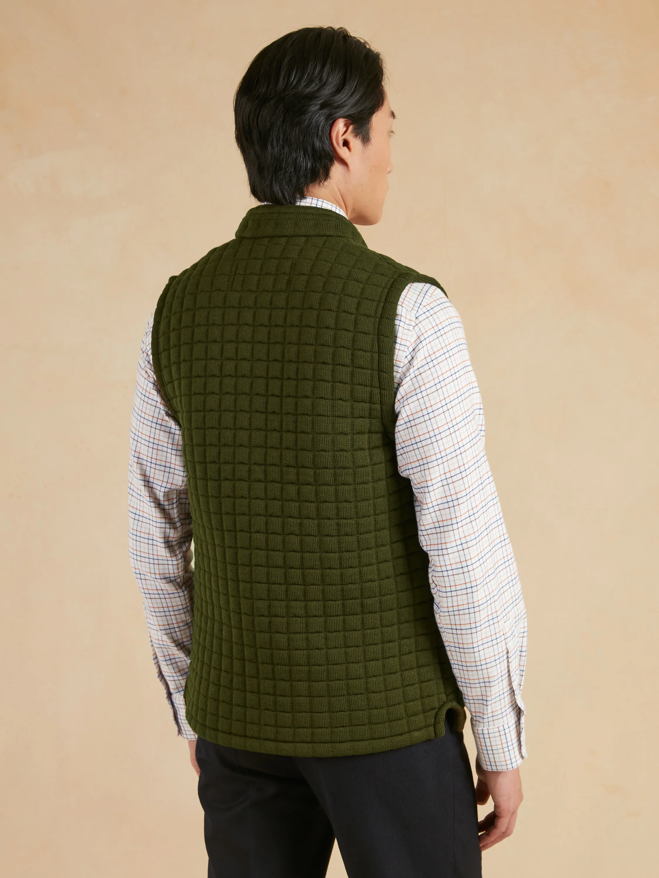 Quilted Thermatex Gilet – Olive - Image 5