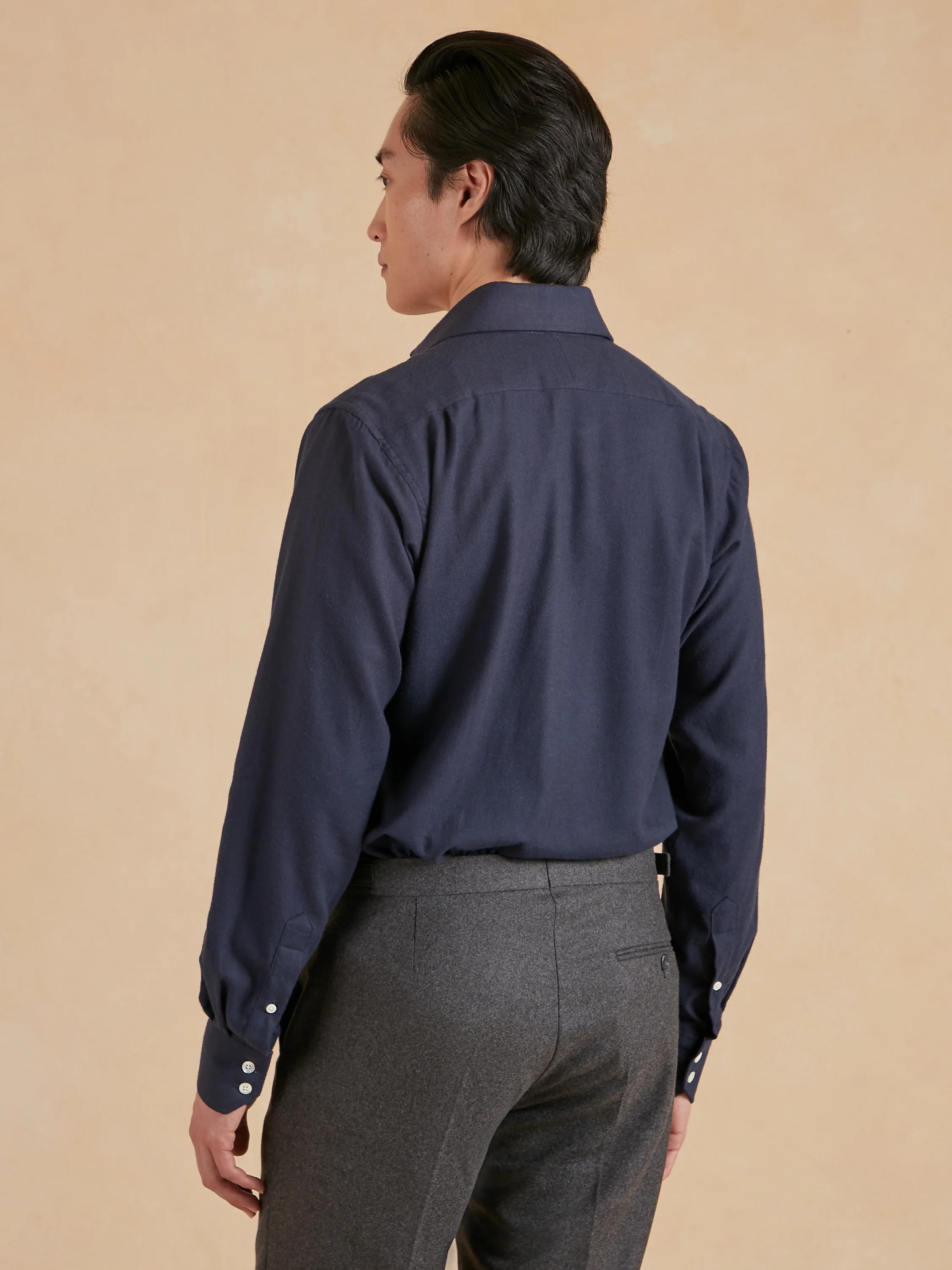 Regular Fit Shirt - Brushed Cotton Midnight - Image 4