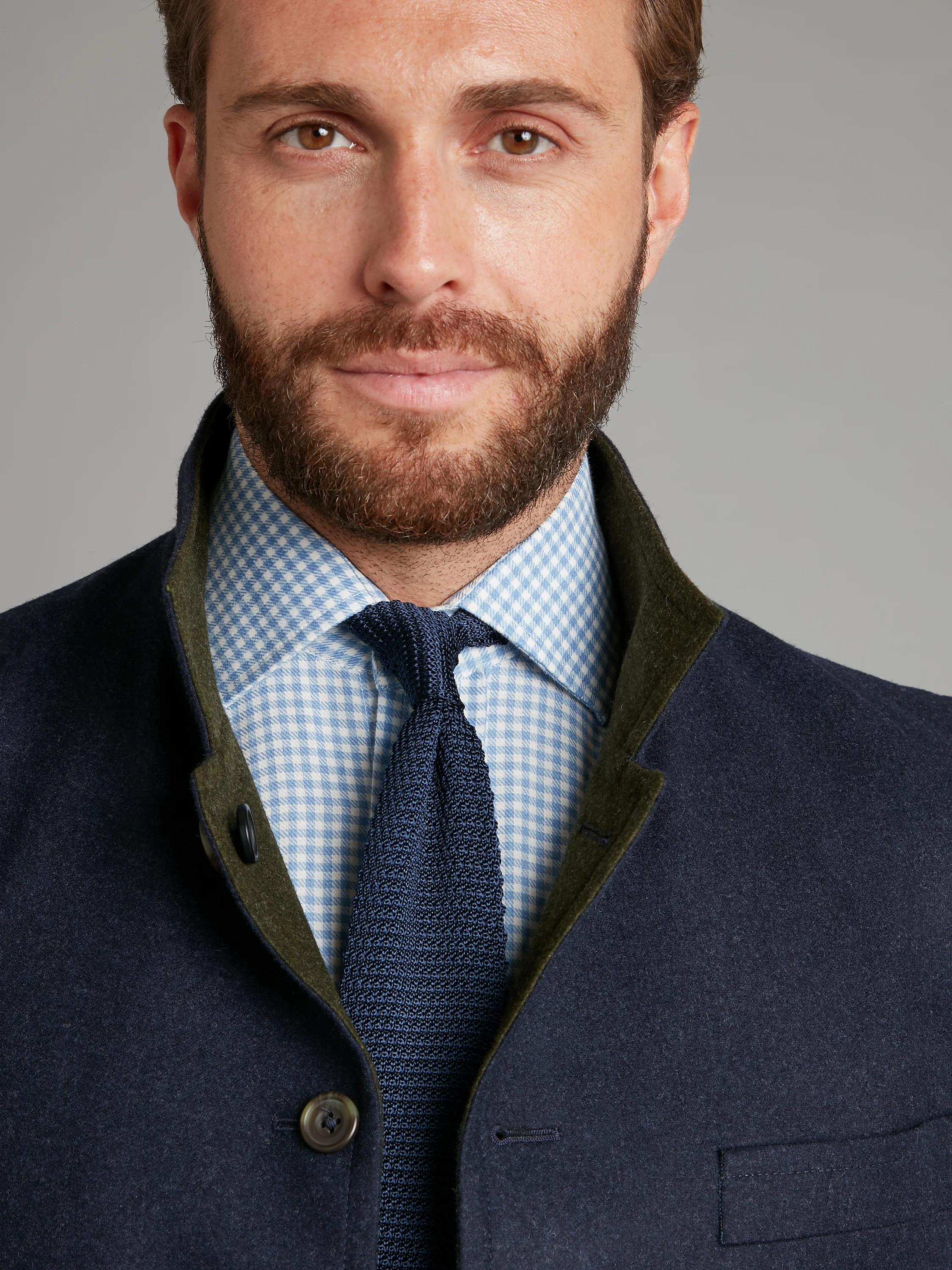 Reversible Gilet - Navy & Green Loden - Image 4
