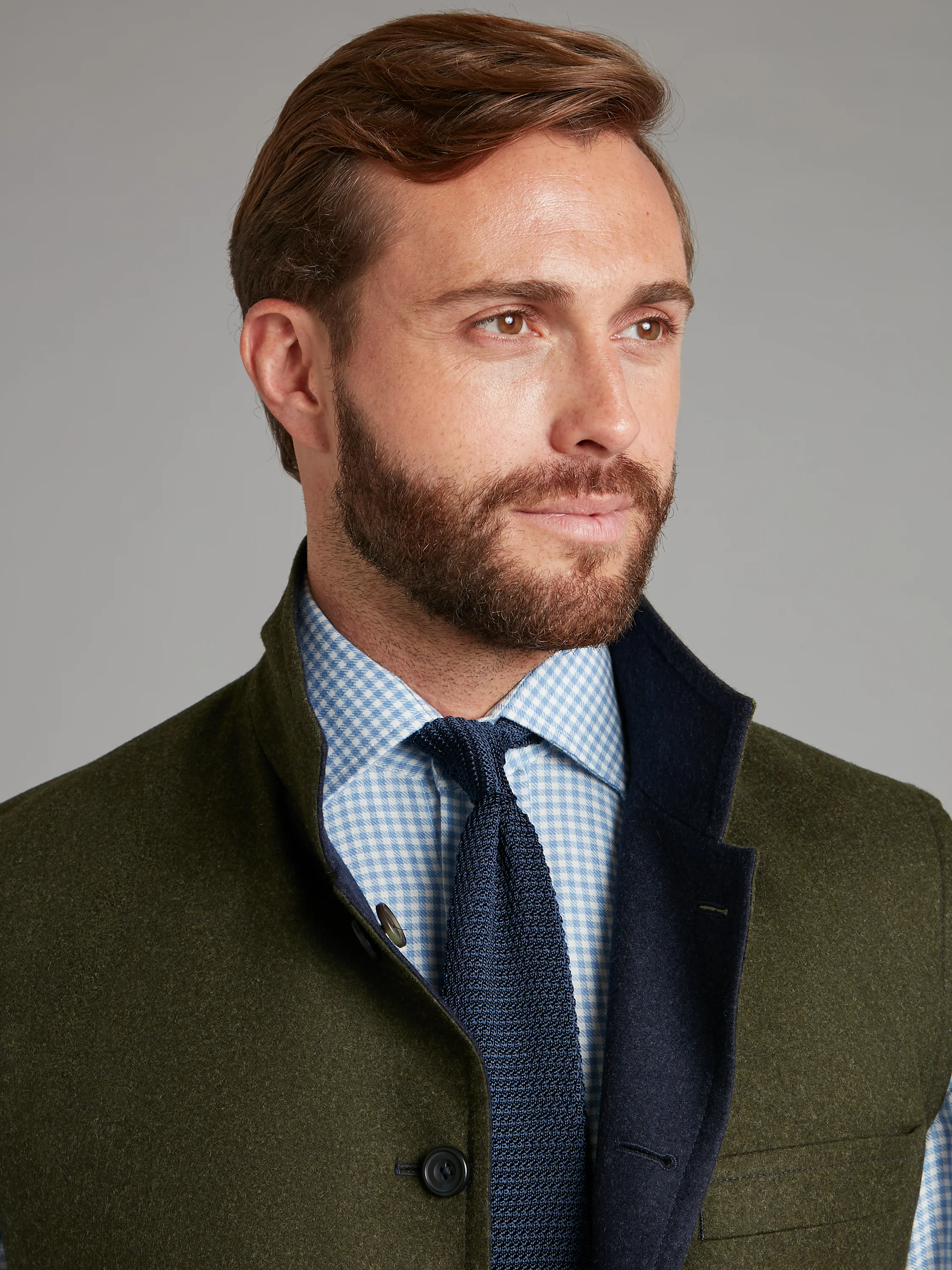 Reversible Gilet - Navy & Green Loden - Image 8