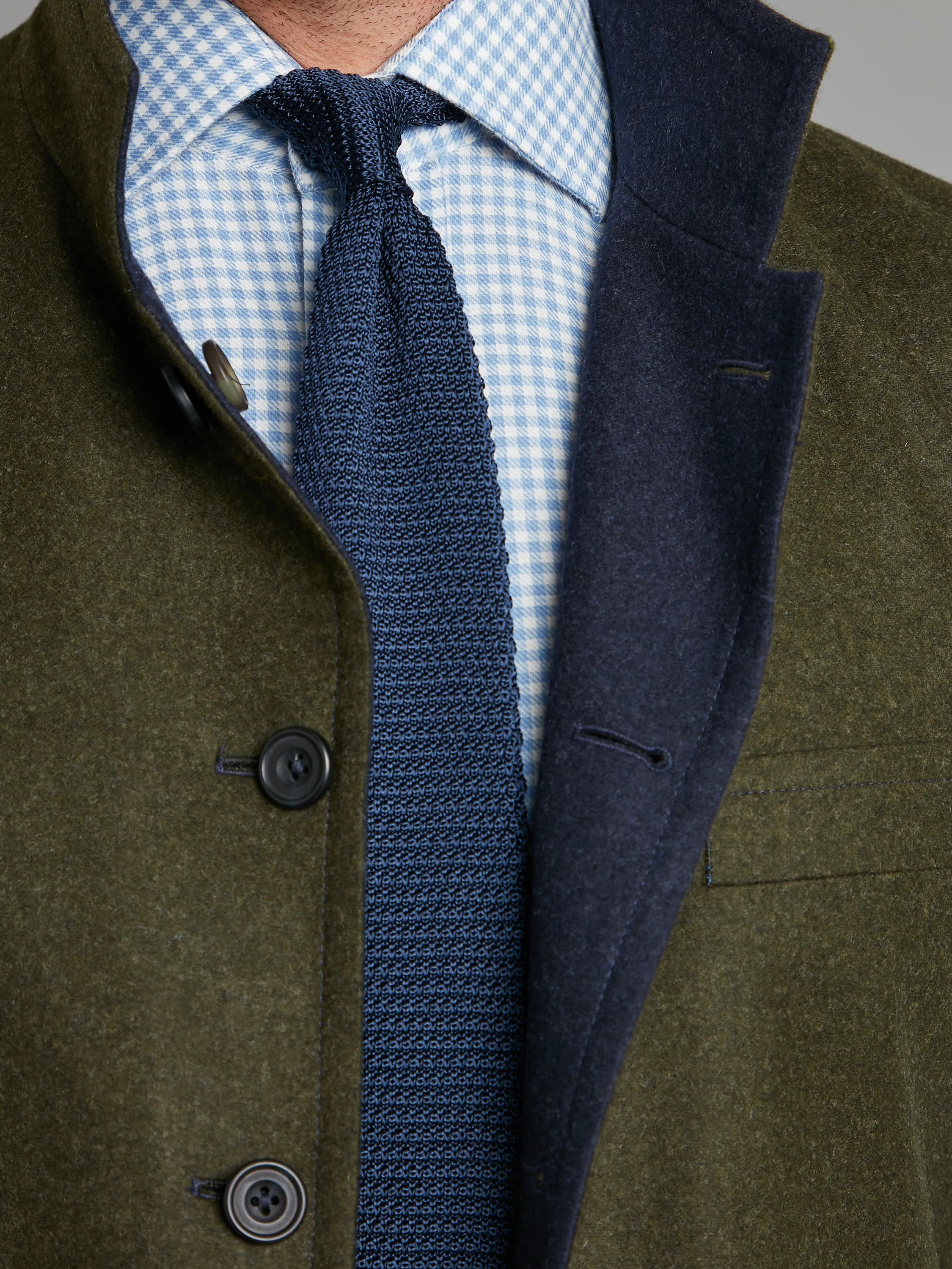 Reversible Gilet - Navy & Green Loden - Image 9