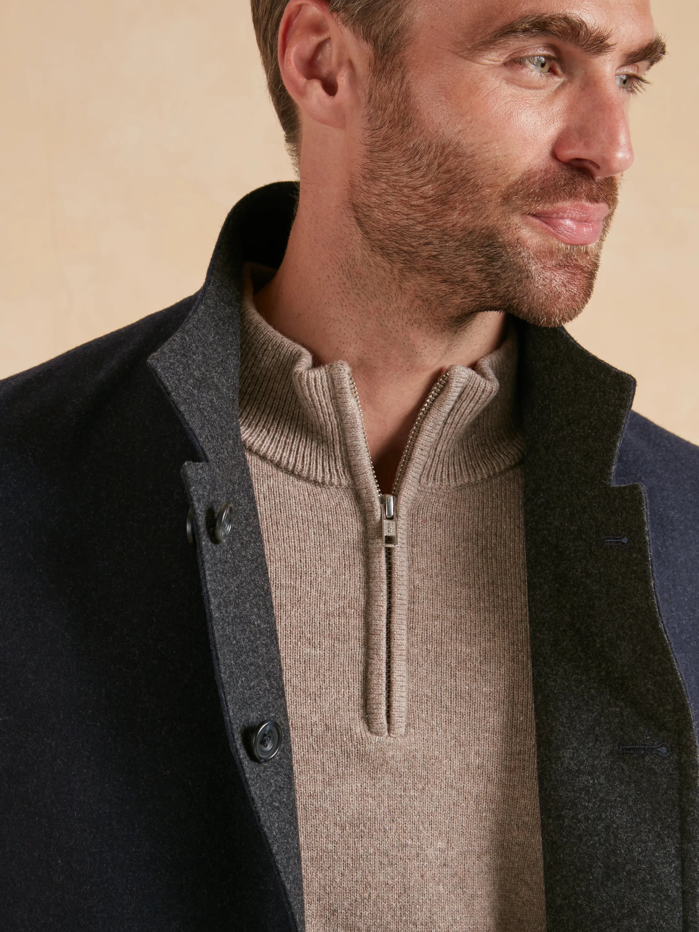 Reversible Gilet - Navy & Grey Loden - Image 4