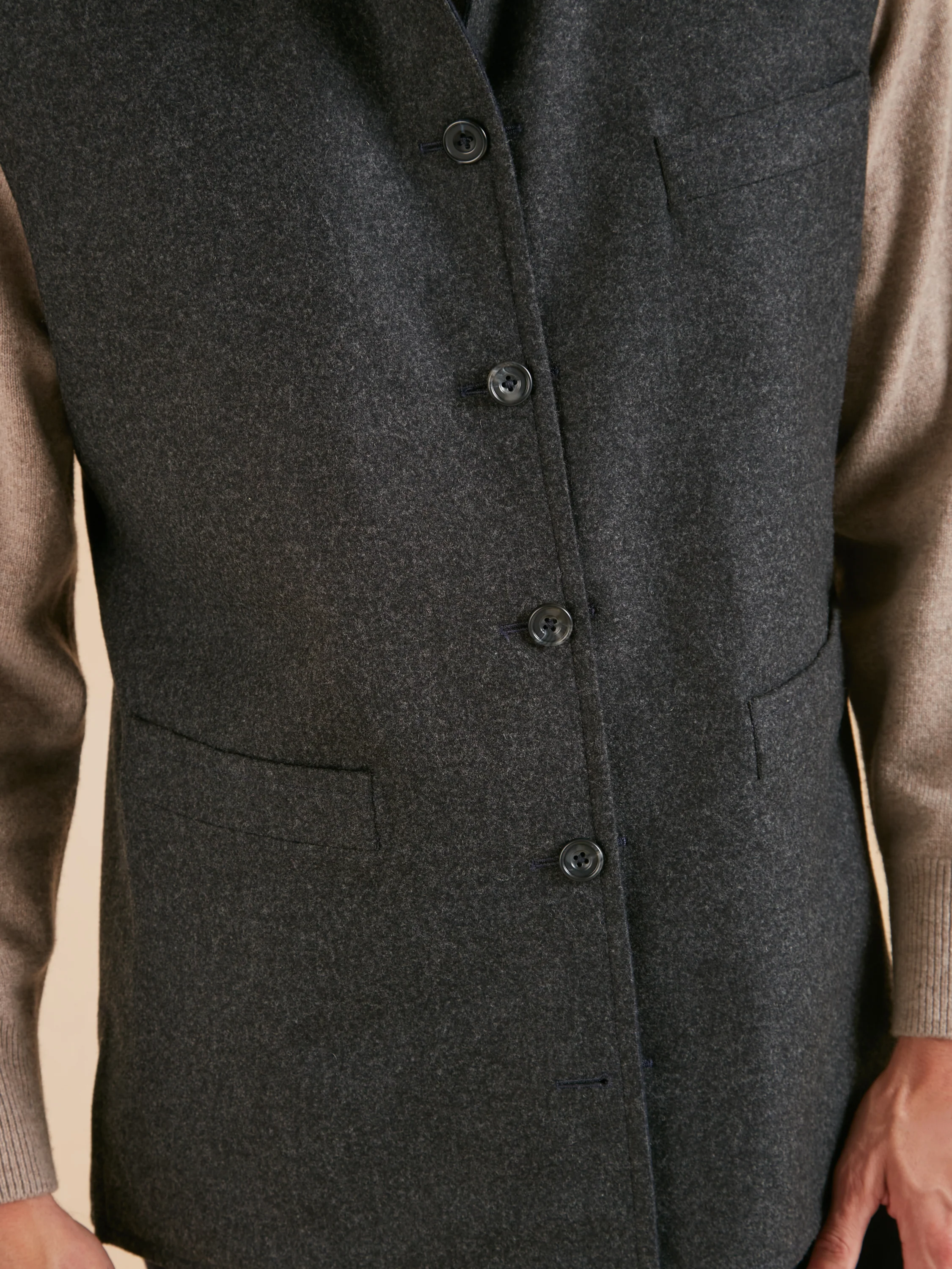 Reversible Gilet - Navy & Grey Loden - Image 5