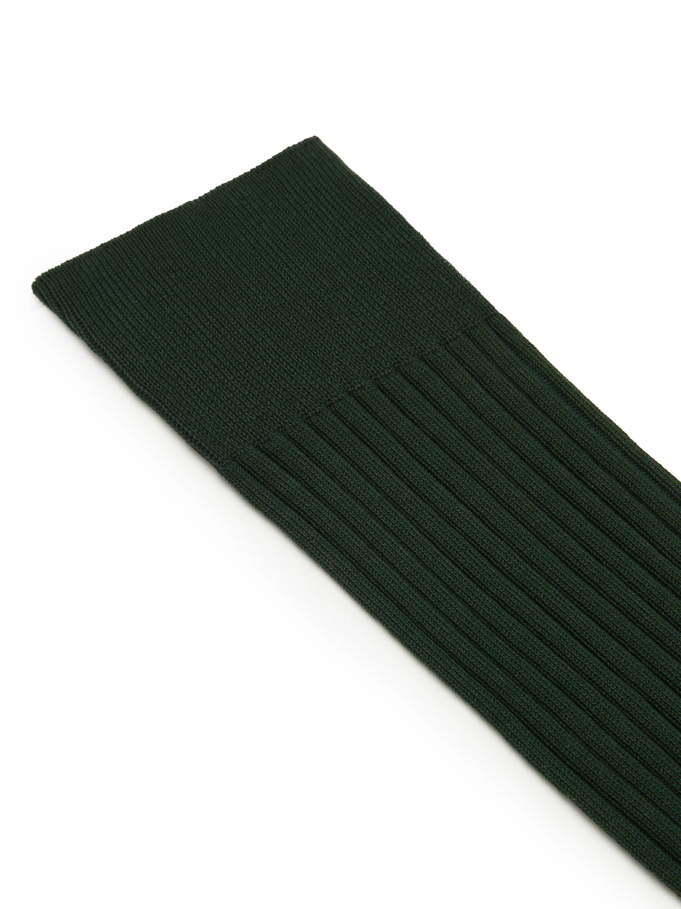 Short Pantherella Cotton Socks - Dark Green - Image 2