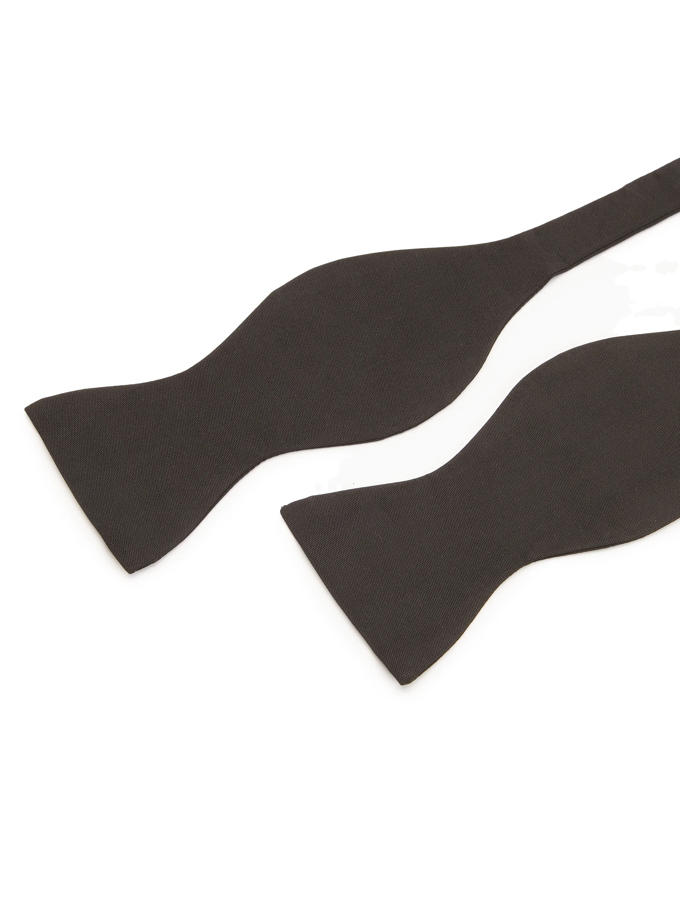 Silk Barathea Bow Tie Self Tie - Black 8cm - Image 3