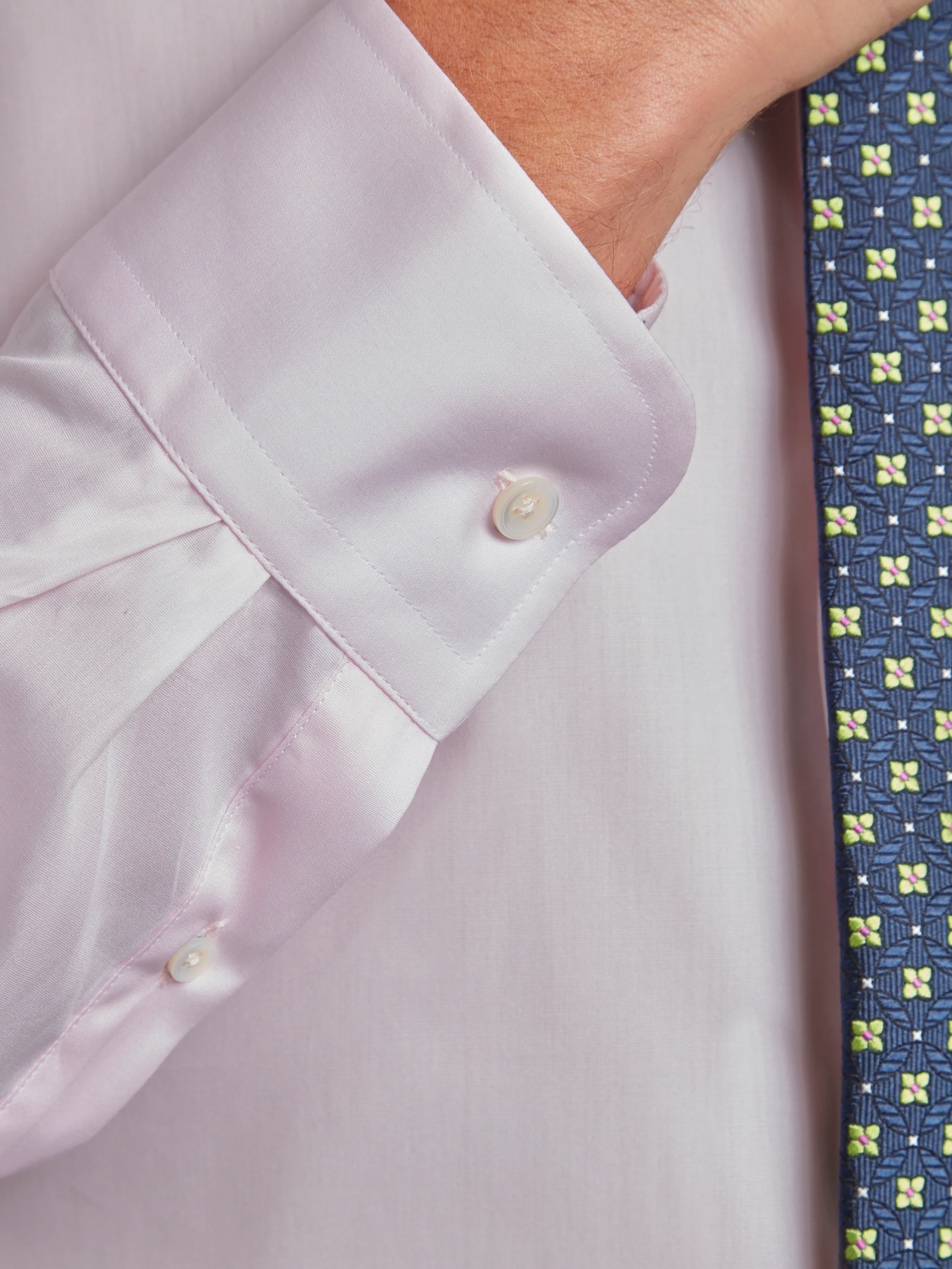 Single Cuff City Shirt, Poplin - Pink - Image 3