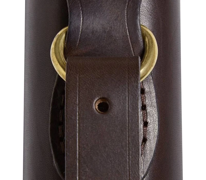 Single Plain Leather Gun Slip - Brown - Image 4