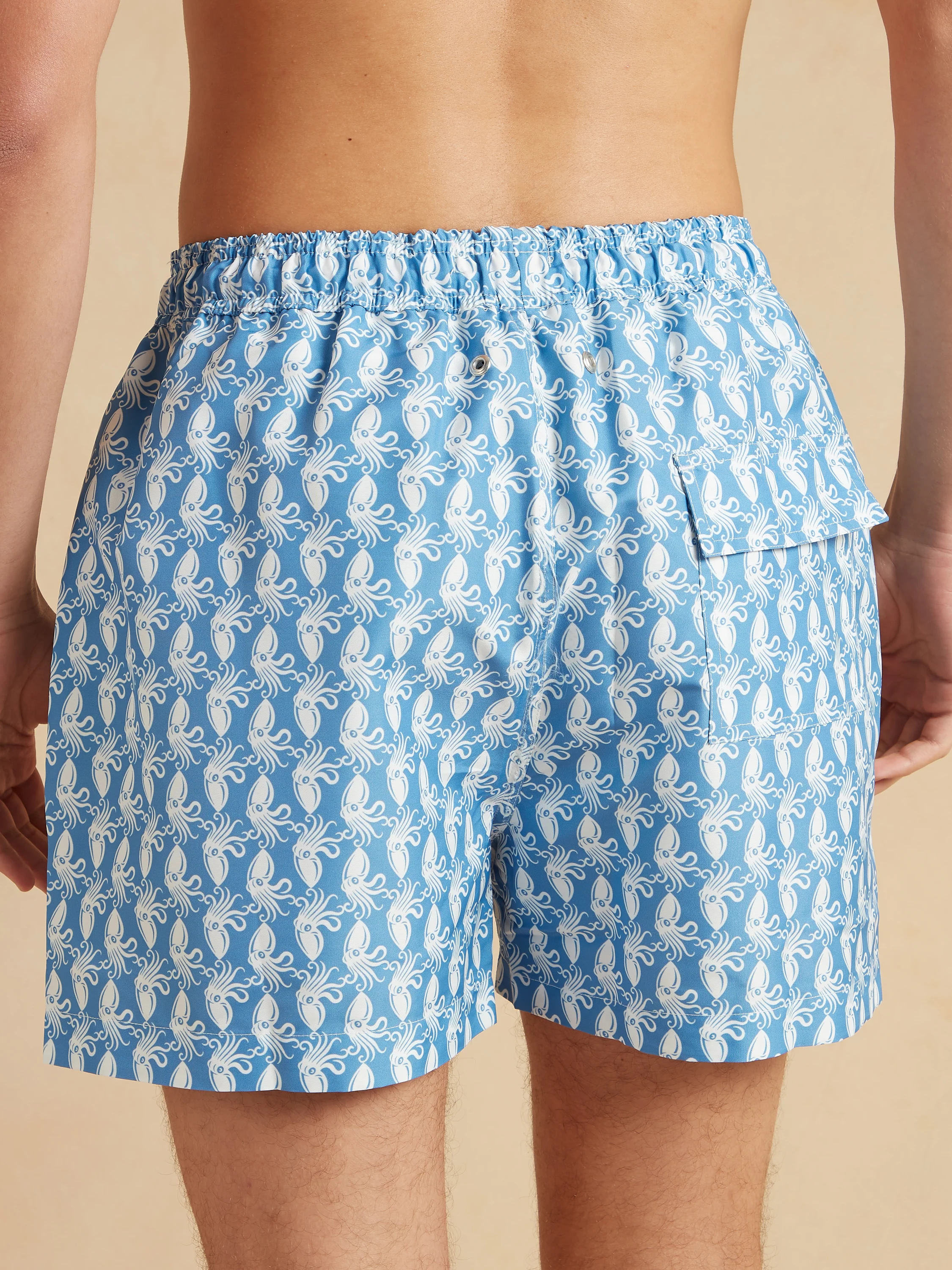 Swimming Shorts - Blue/White Cuttlefish - Image 3