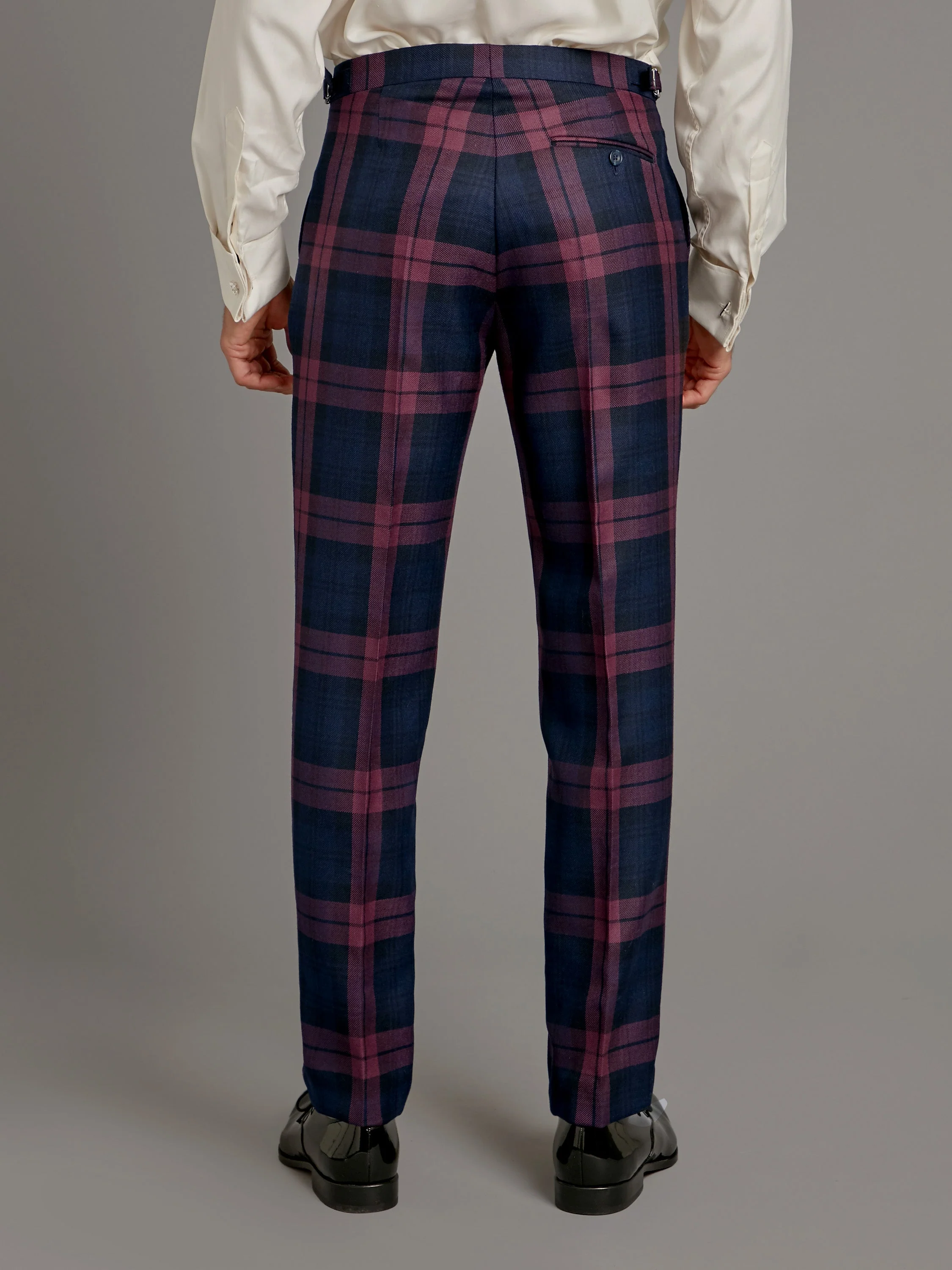 Tartan Trousers - Plum Watch - Image 3