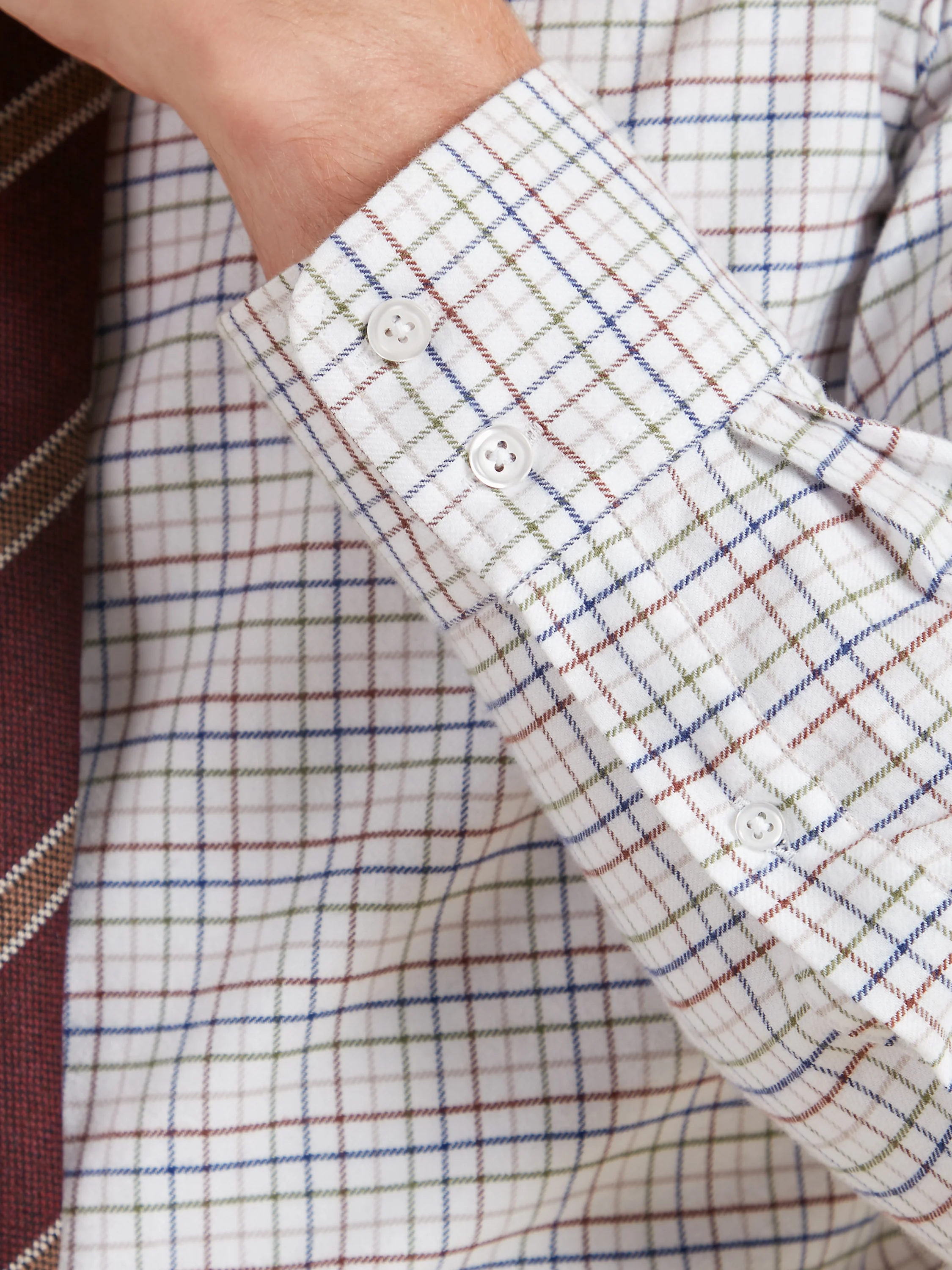 Tattersall Shirt - Woodland Check - Image 3