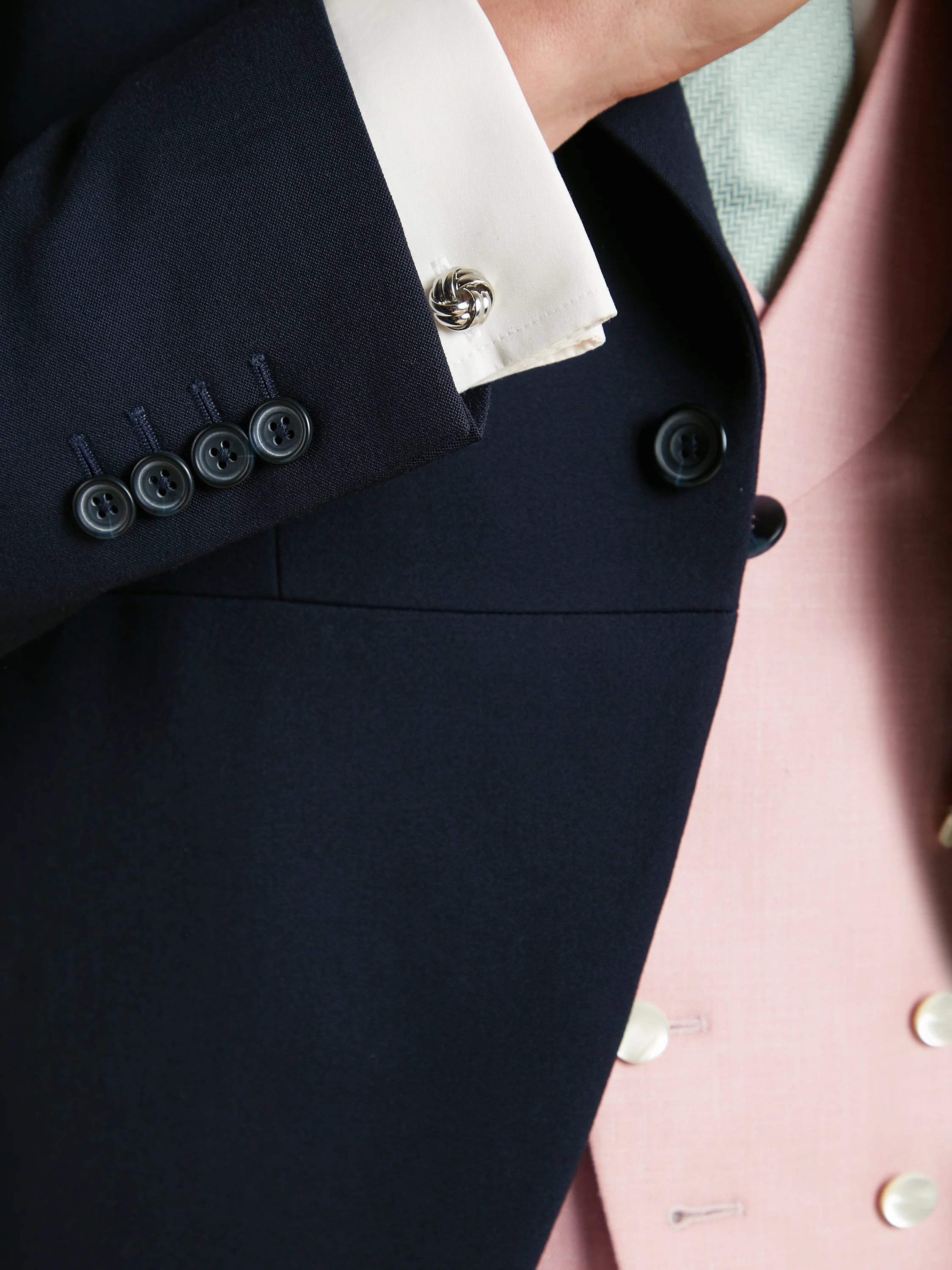 The Ascot Dormeuil Morning Suit - Navy - Image 4
