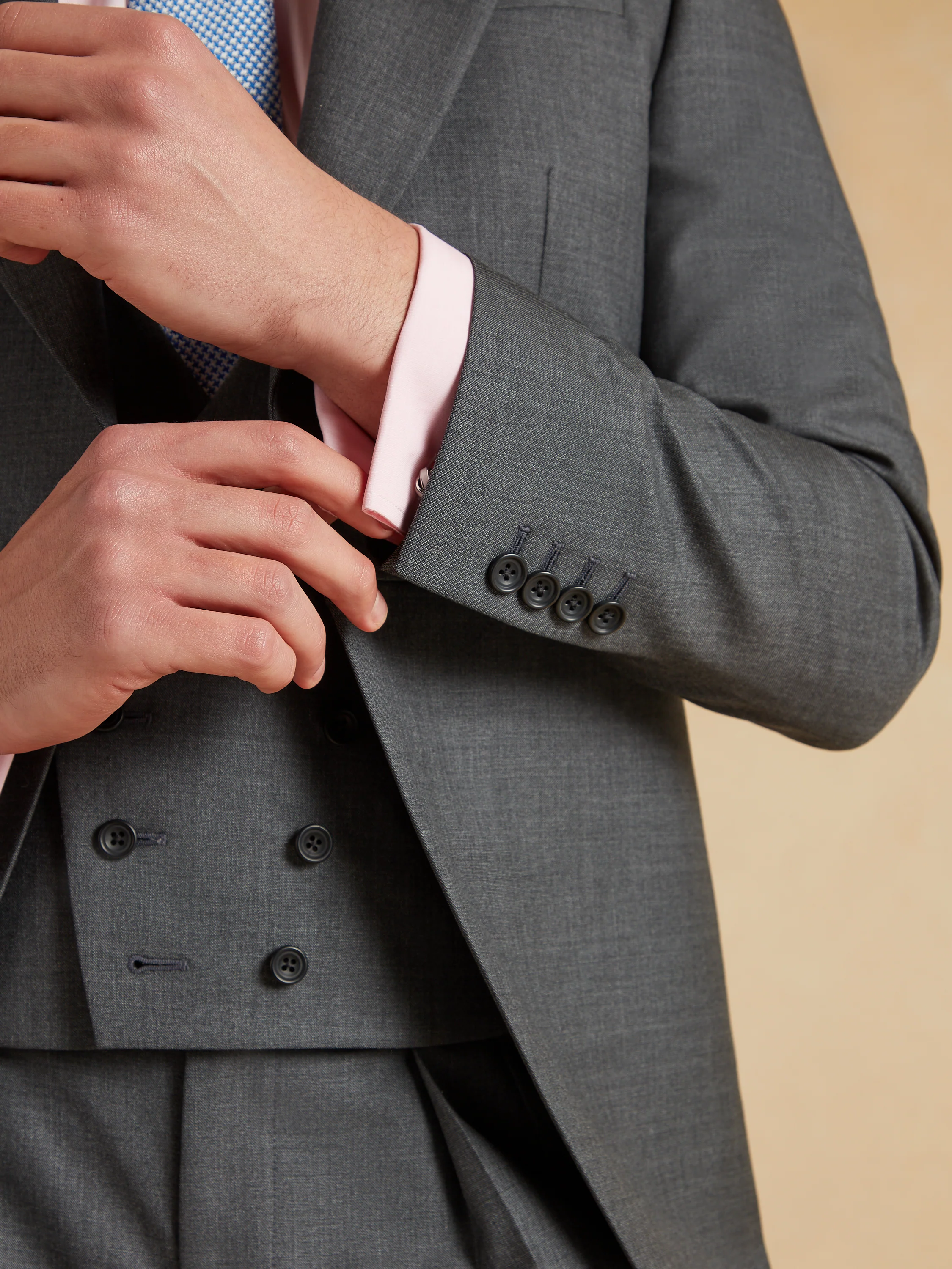 The Ascot Morning Suit Super Lightweight Wool - Grey - Image 3