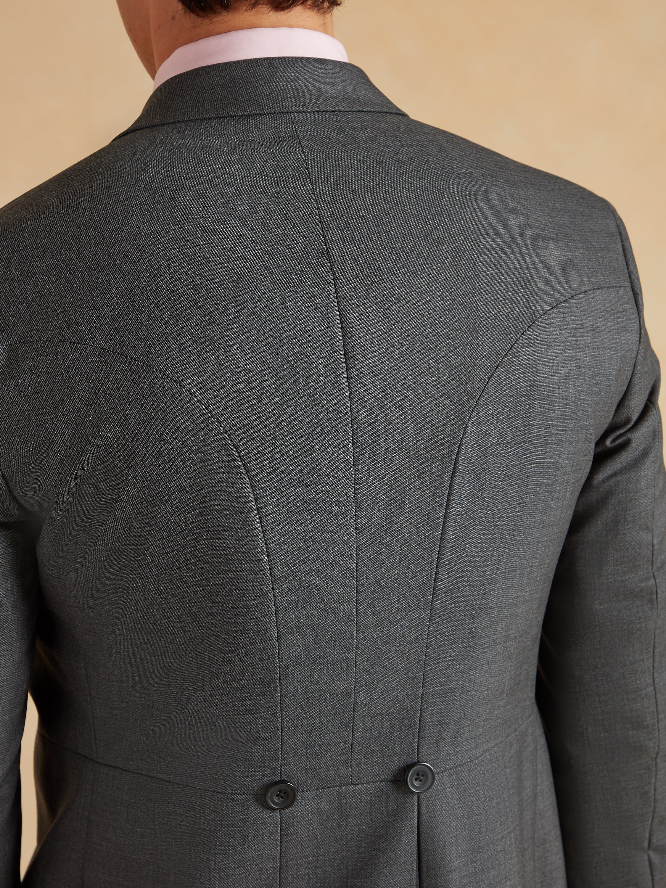 The Ascot Morning Suit Super Lightweight Wool - Grey - Image 6