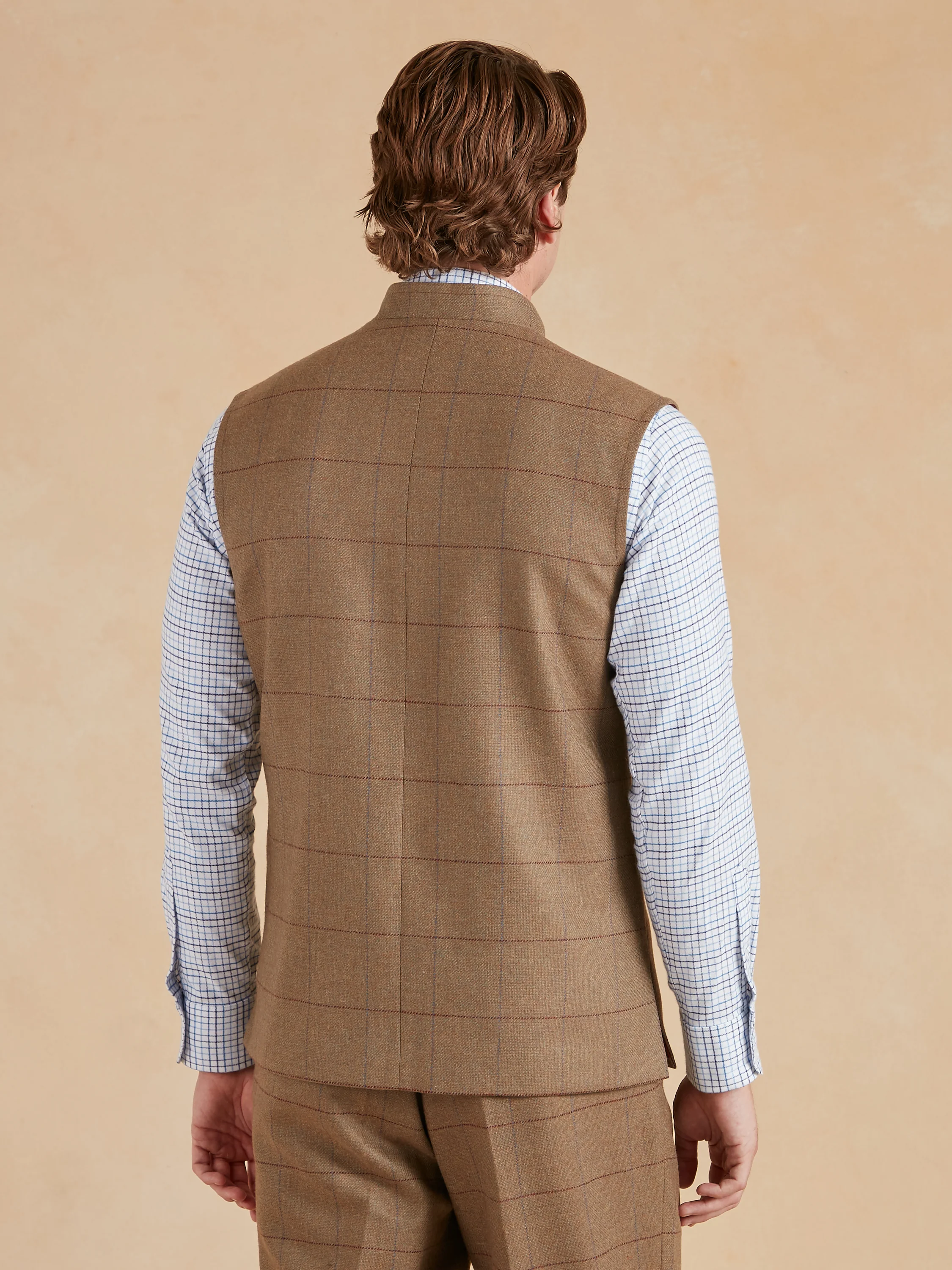 Tweed Gilet - Autumn Bracken Check - Image 4