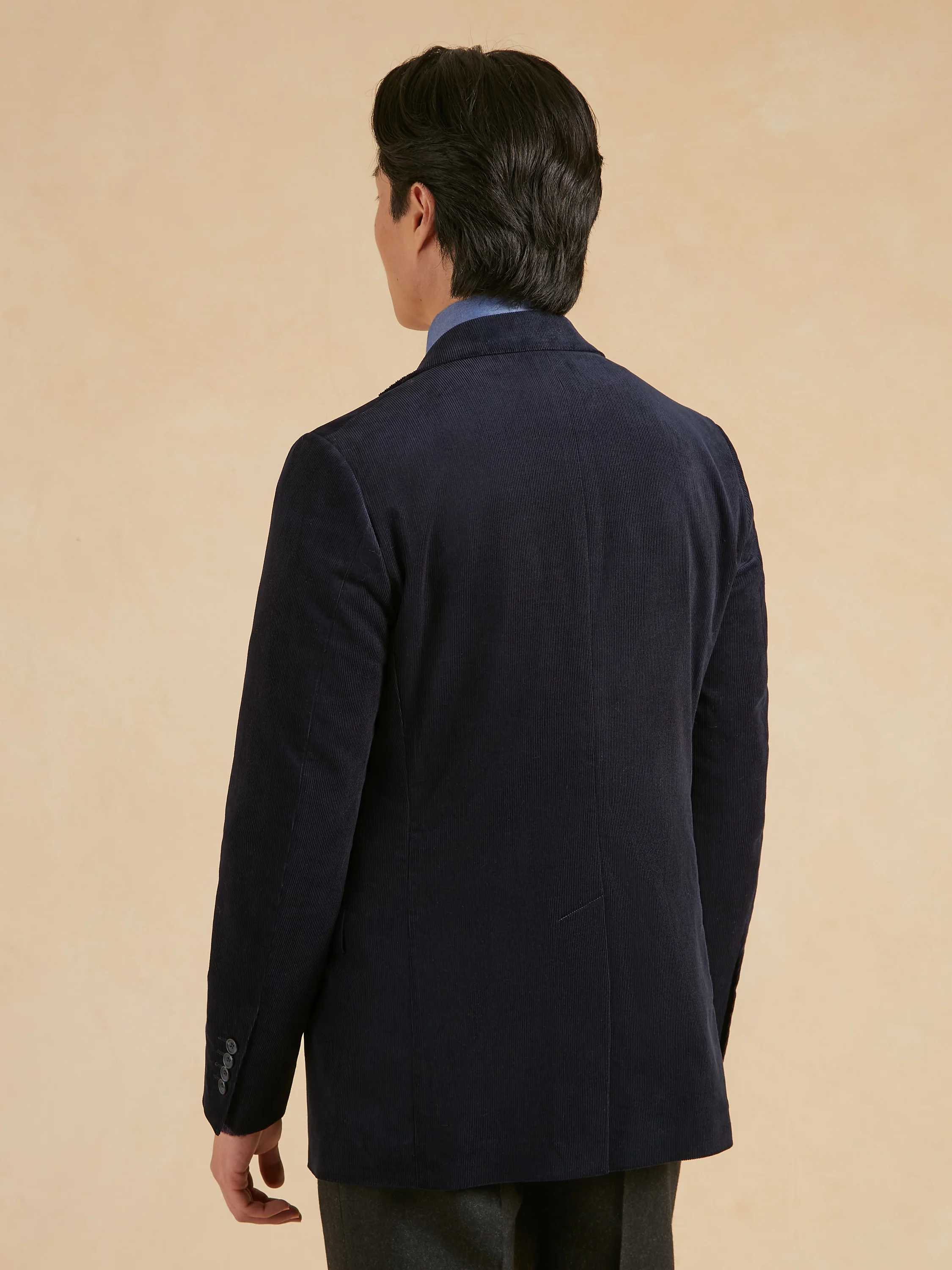 Unstructured Eaton Jacket Needlecord - Navy - Image 5