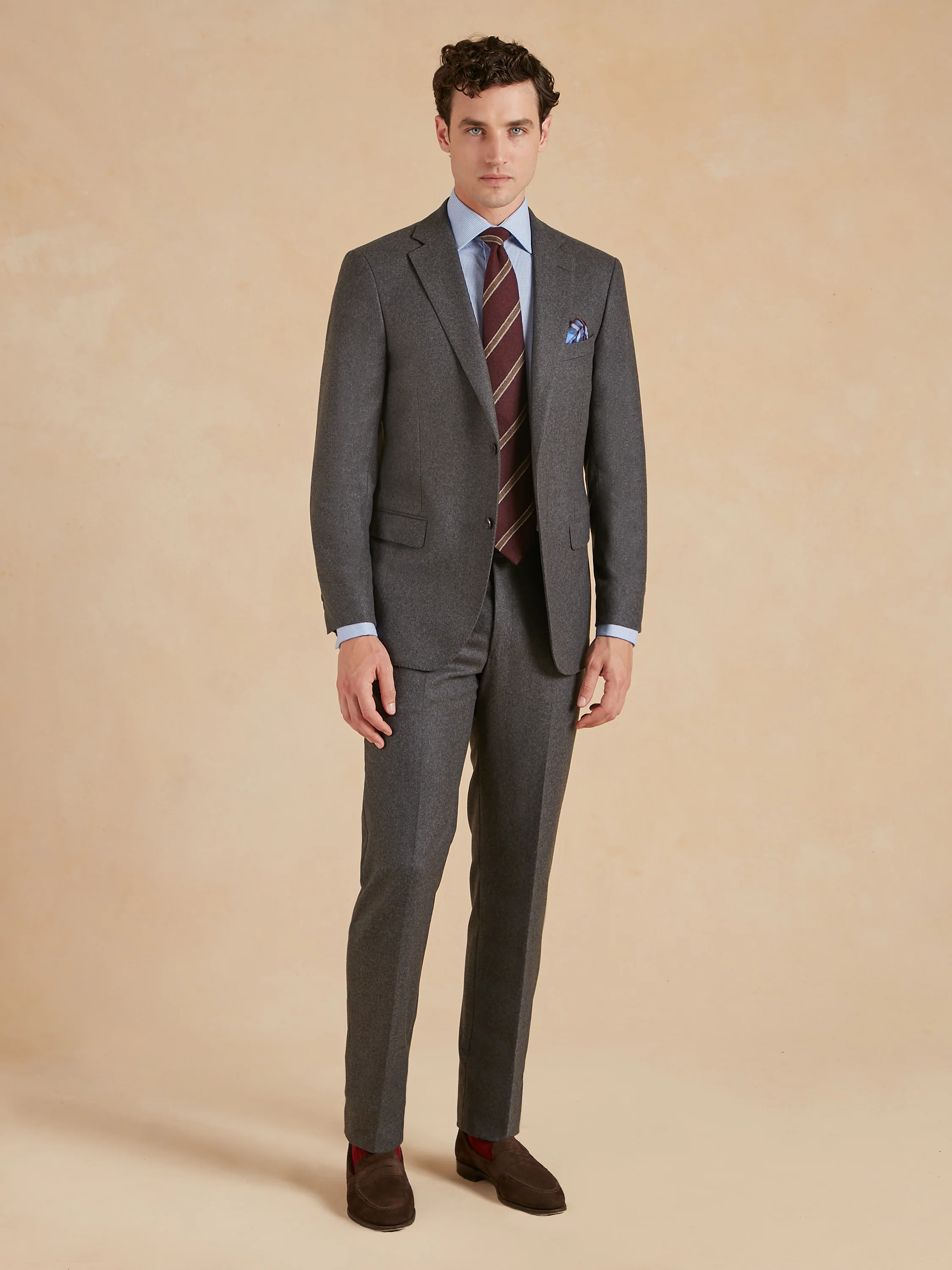 Unstructured Jacket Drago Flannel - Dark Grey - Image 2