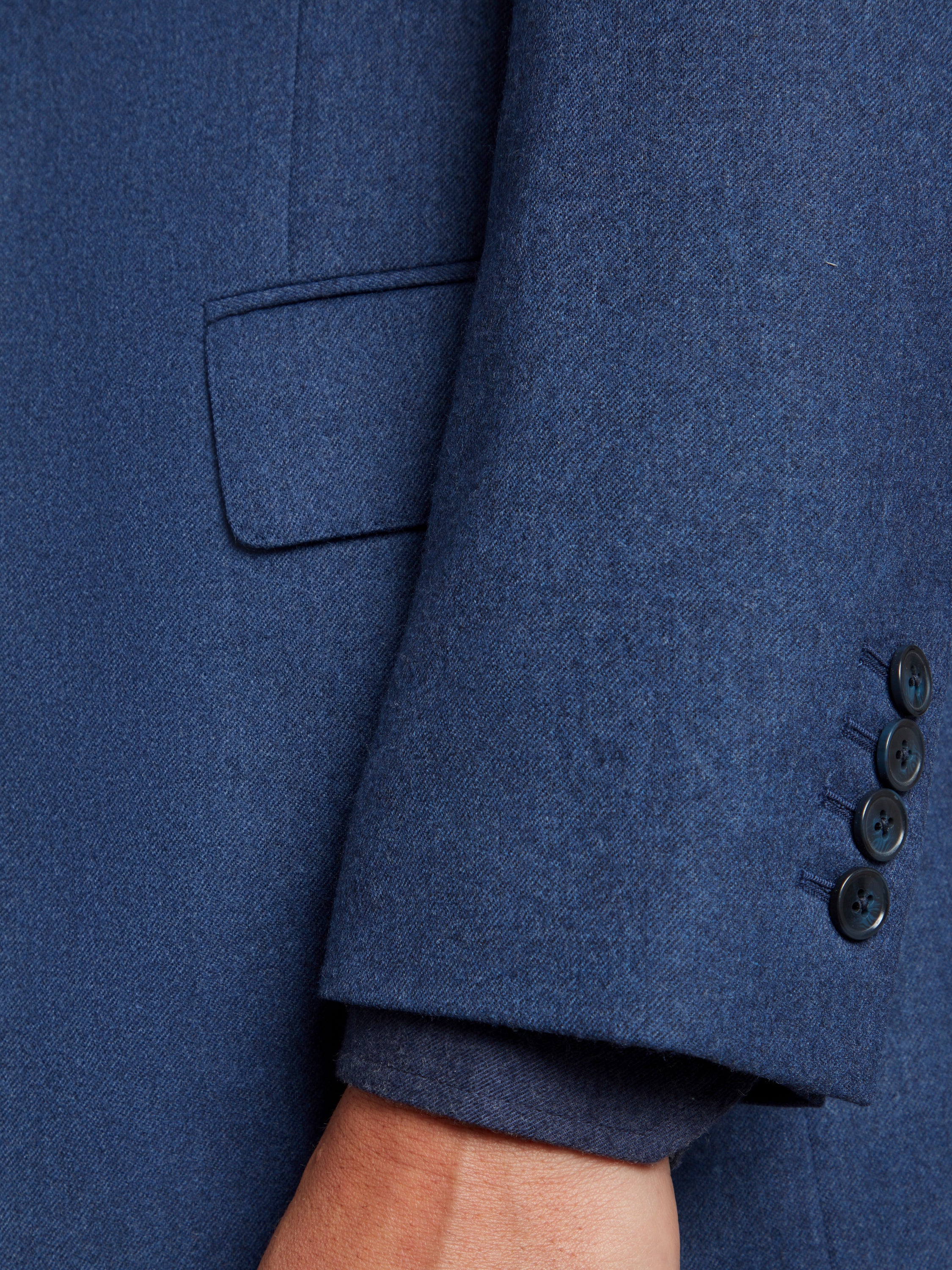 Unstructured Jacket Drago Flannel - Denim Blue - Image 5