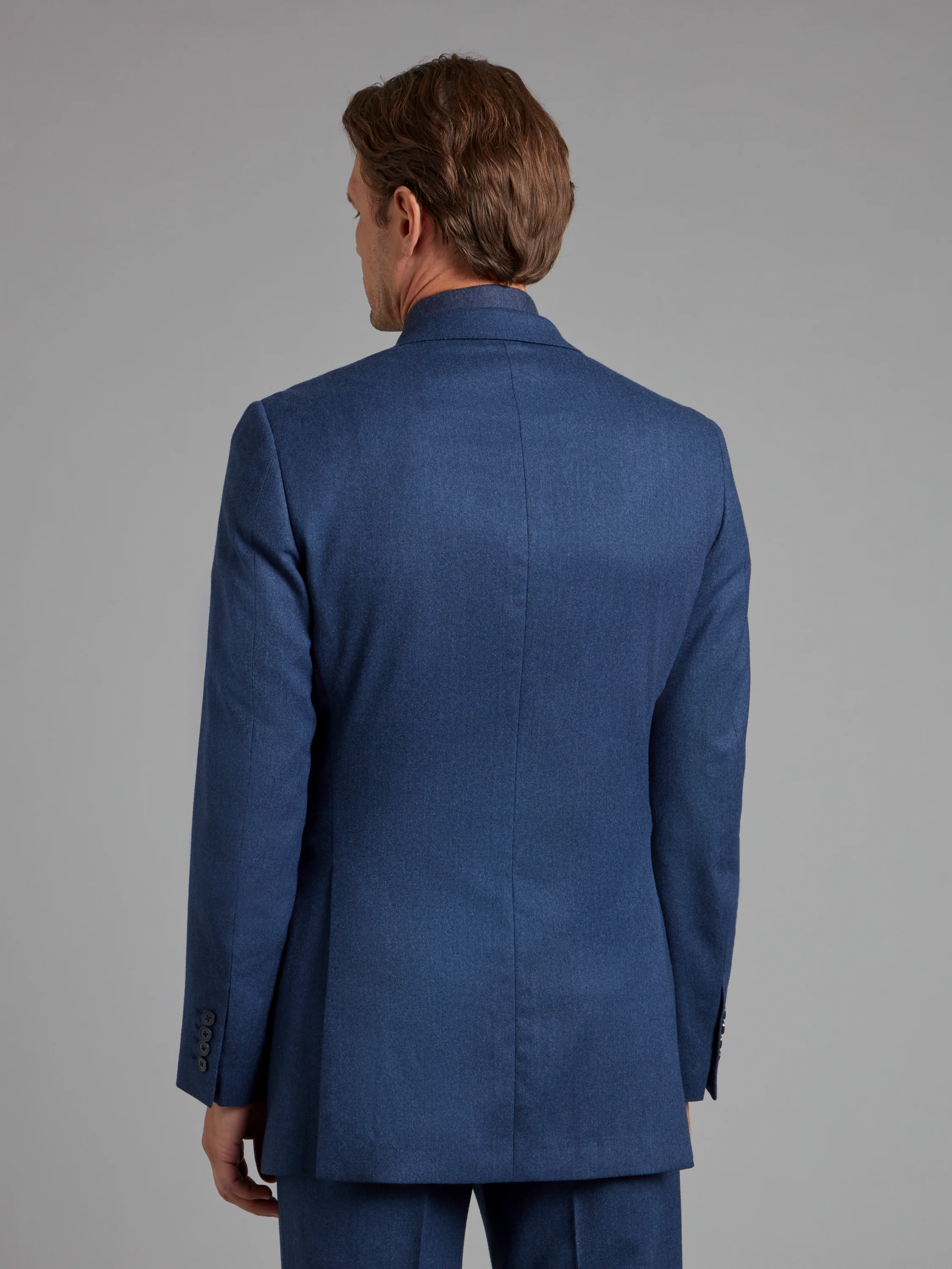 Unstructured Jacket Drago Flannel - Denim Blue - Image 6
