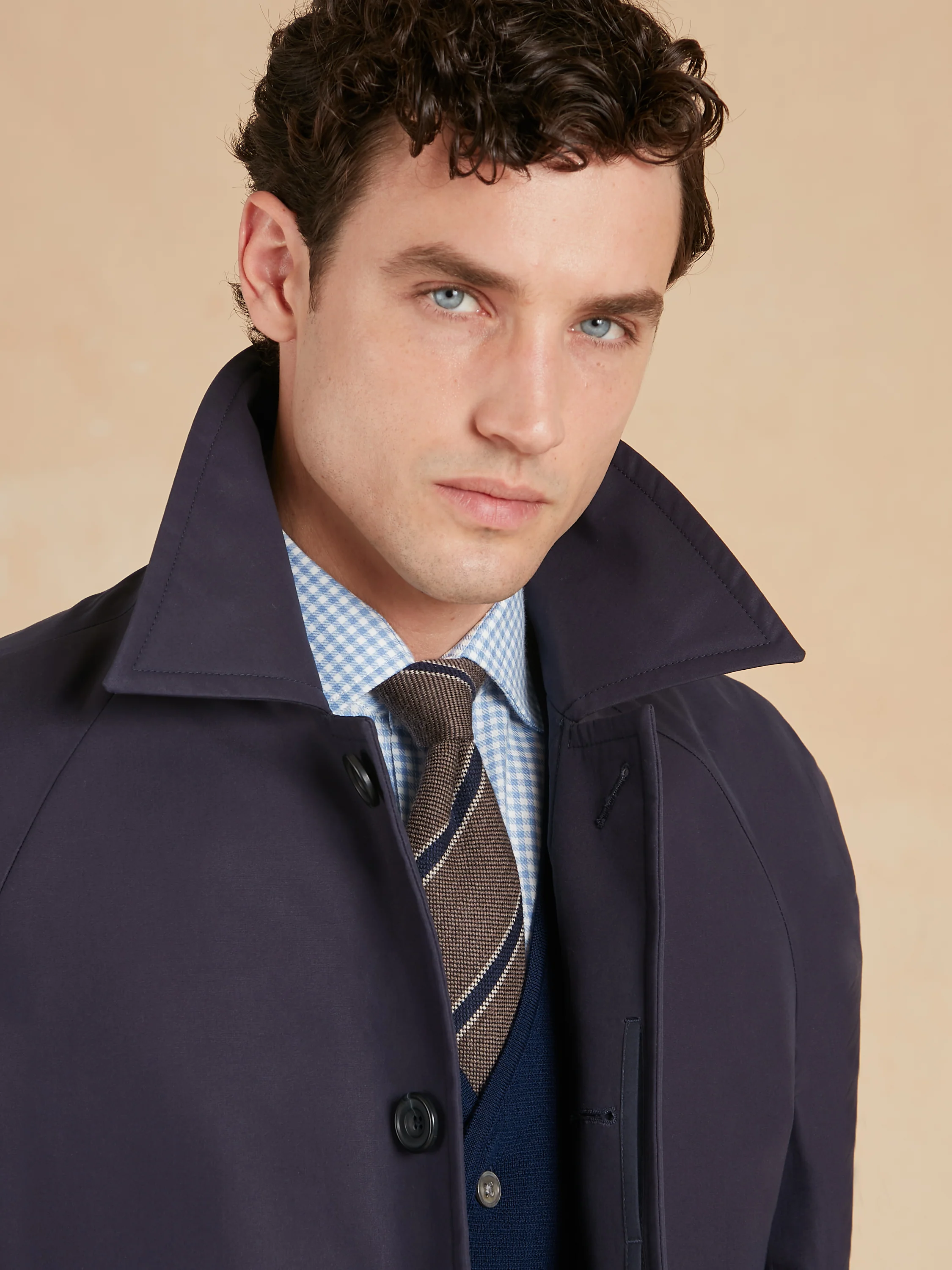 Ventile Raincoat - Navy - Image 3