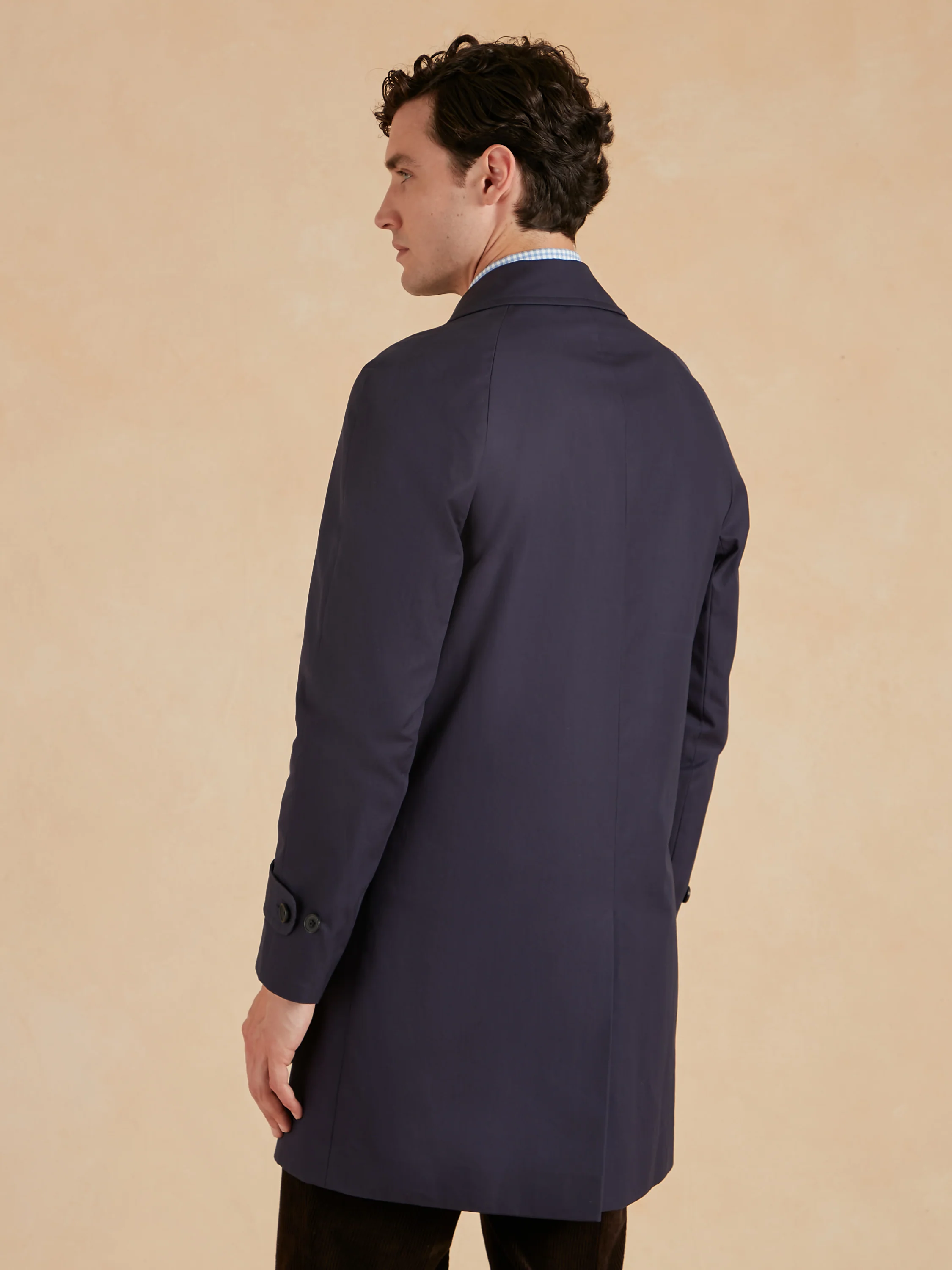 Ventile Raincoat - Navy - Image 4