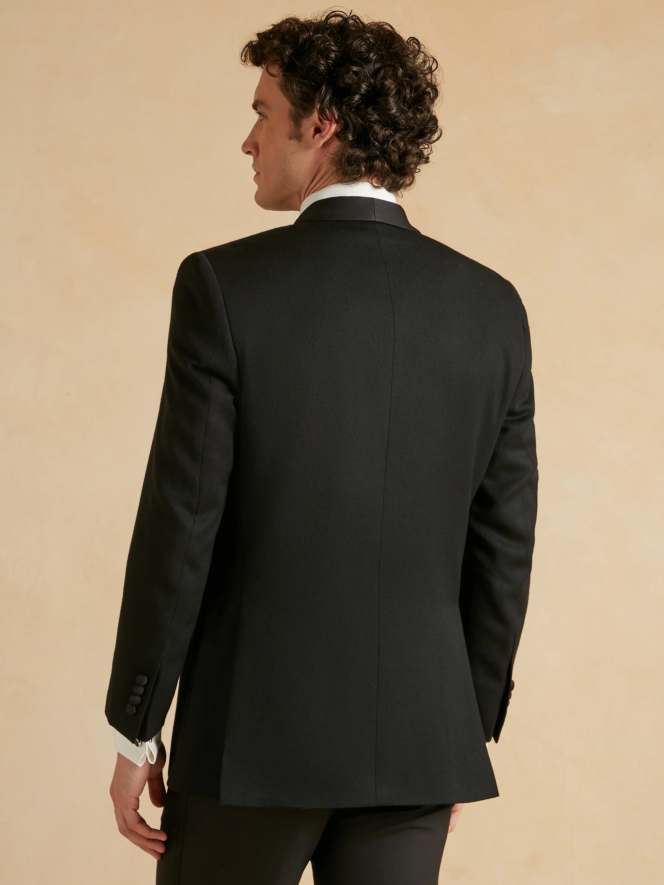 Whittaker Dinner Jacket - Black Barathea - Image 4