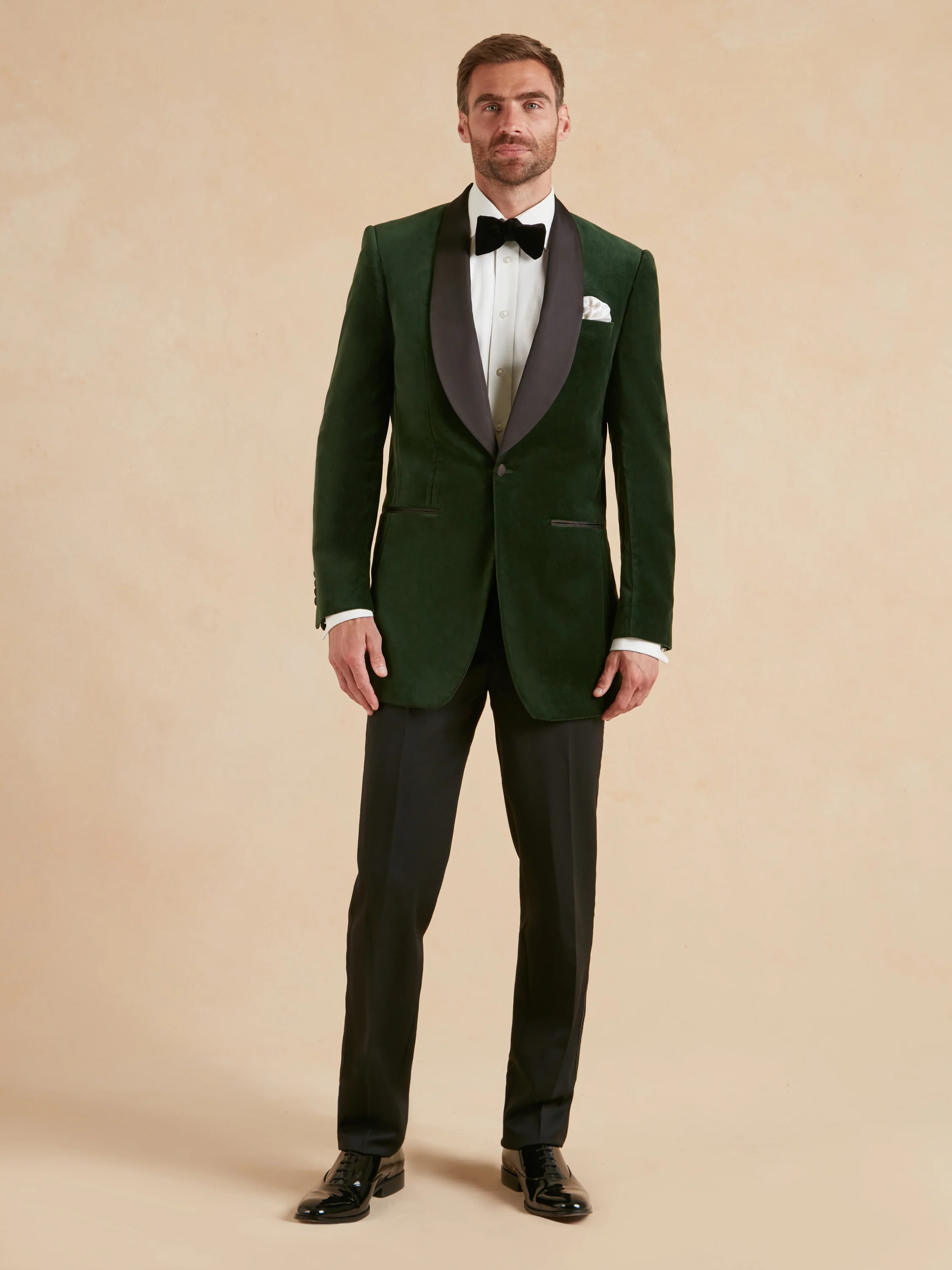 Whittaker Smoking Jacket - Green Velvet - Image 2