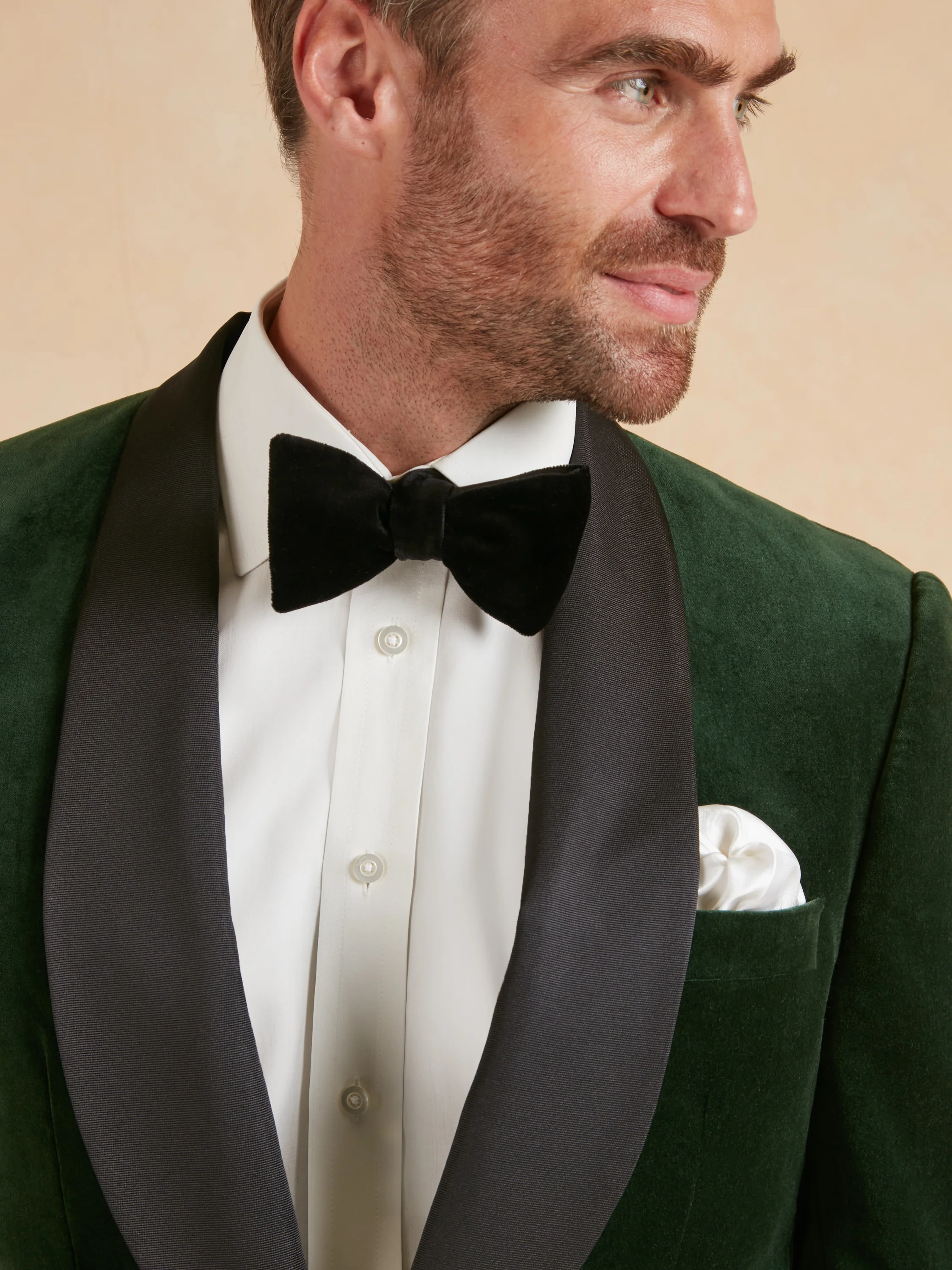Whittaker Smoking Jacket - Green Velvet - Image 3