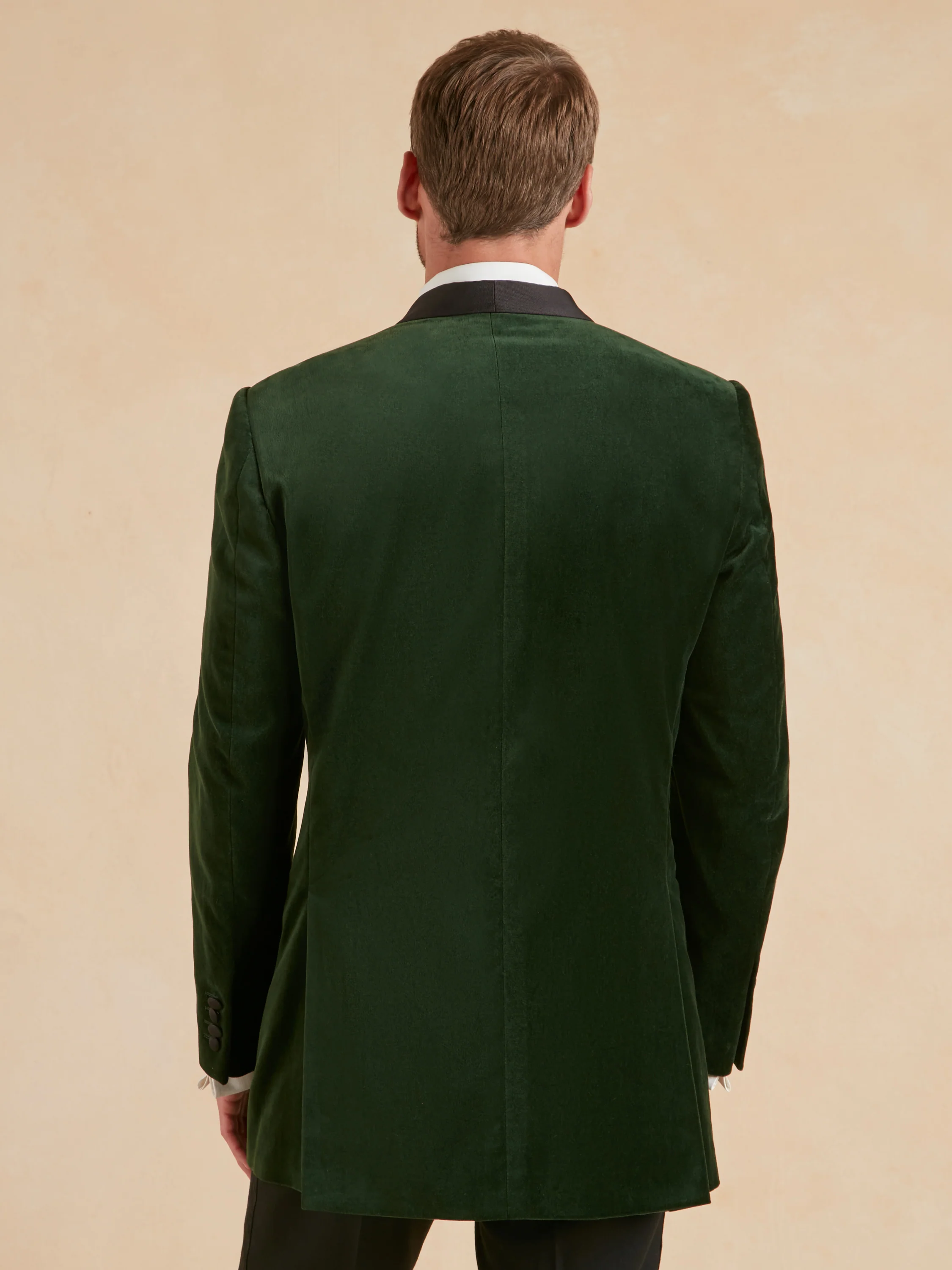 Whittaker Smoking Jacket - Green Velvet - Image 5