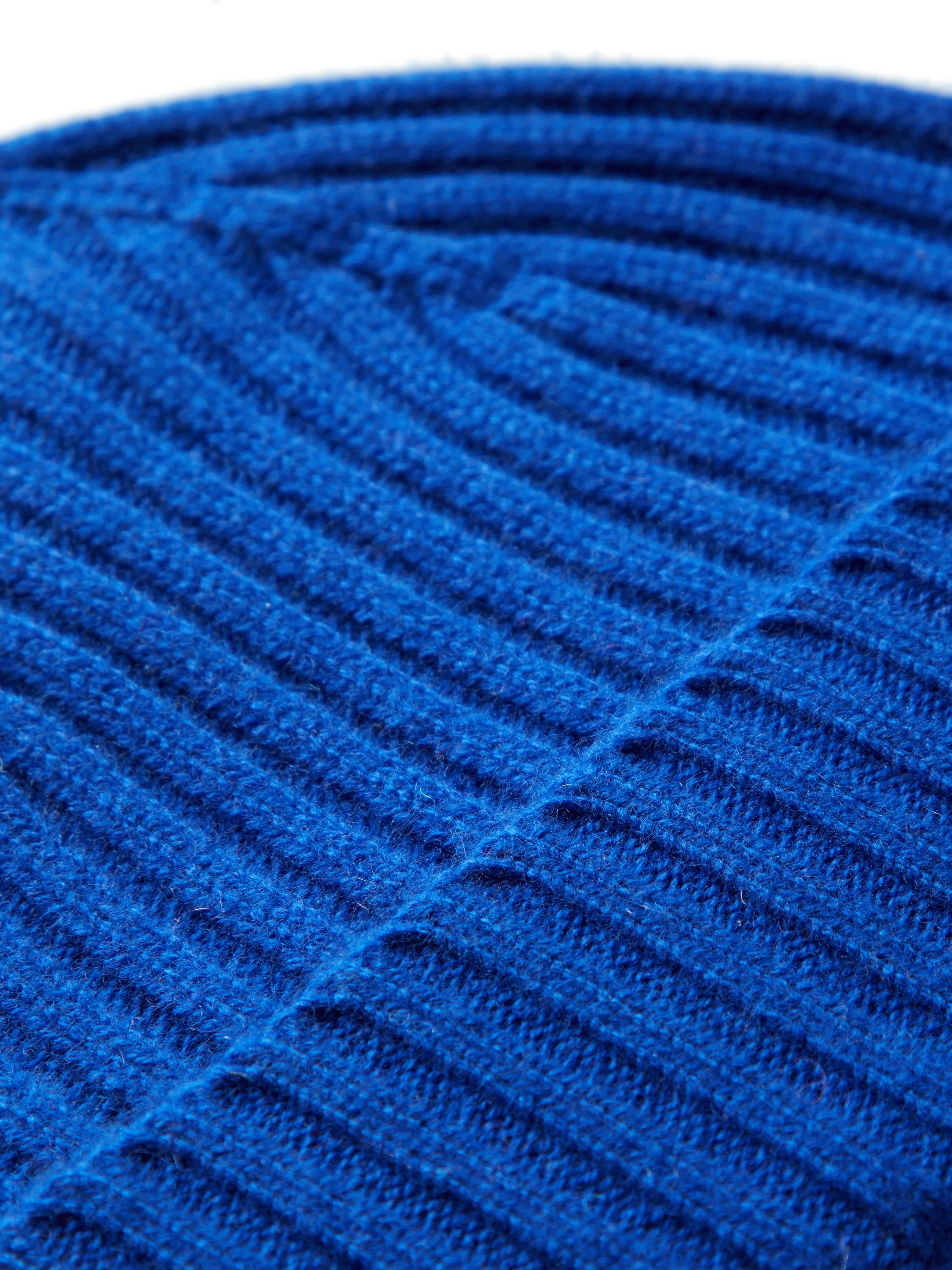 Wool Beanie Hat - Royal Blue - Image 2
